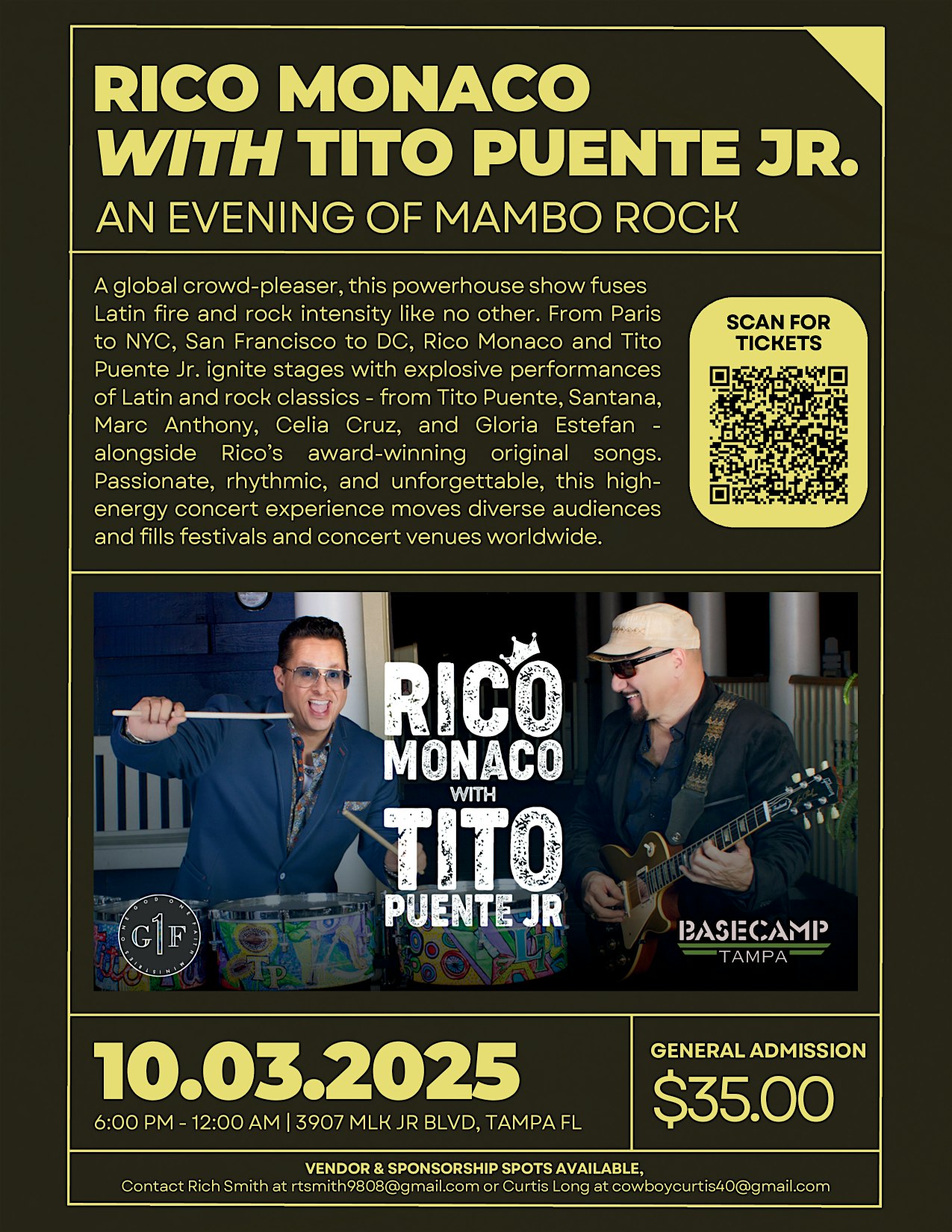 1G1F Presents Rico Monaco Ft Tito Puente Jr to Build Beds for Foster Kids at 3907 W Dr Martin Luther King Jr Blvd – Tampa, FL