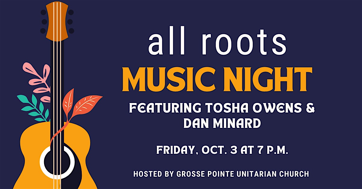 All Roots Music Night featuring Tosha Owens at 17150 Maumee Ave – Grosse Pointe, MI
