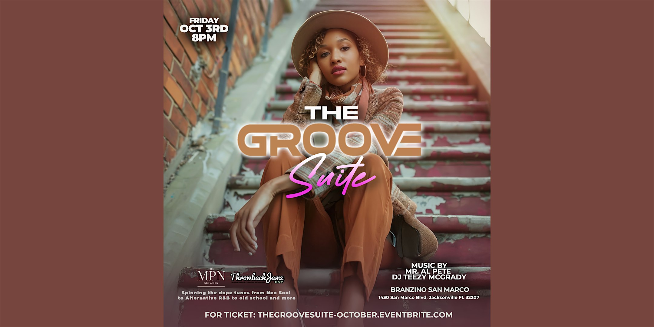 The Groove Suite: October Edition at Branzino San Marco – Jacksonville, FL