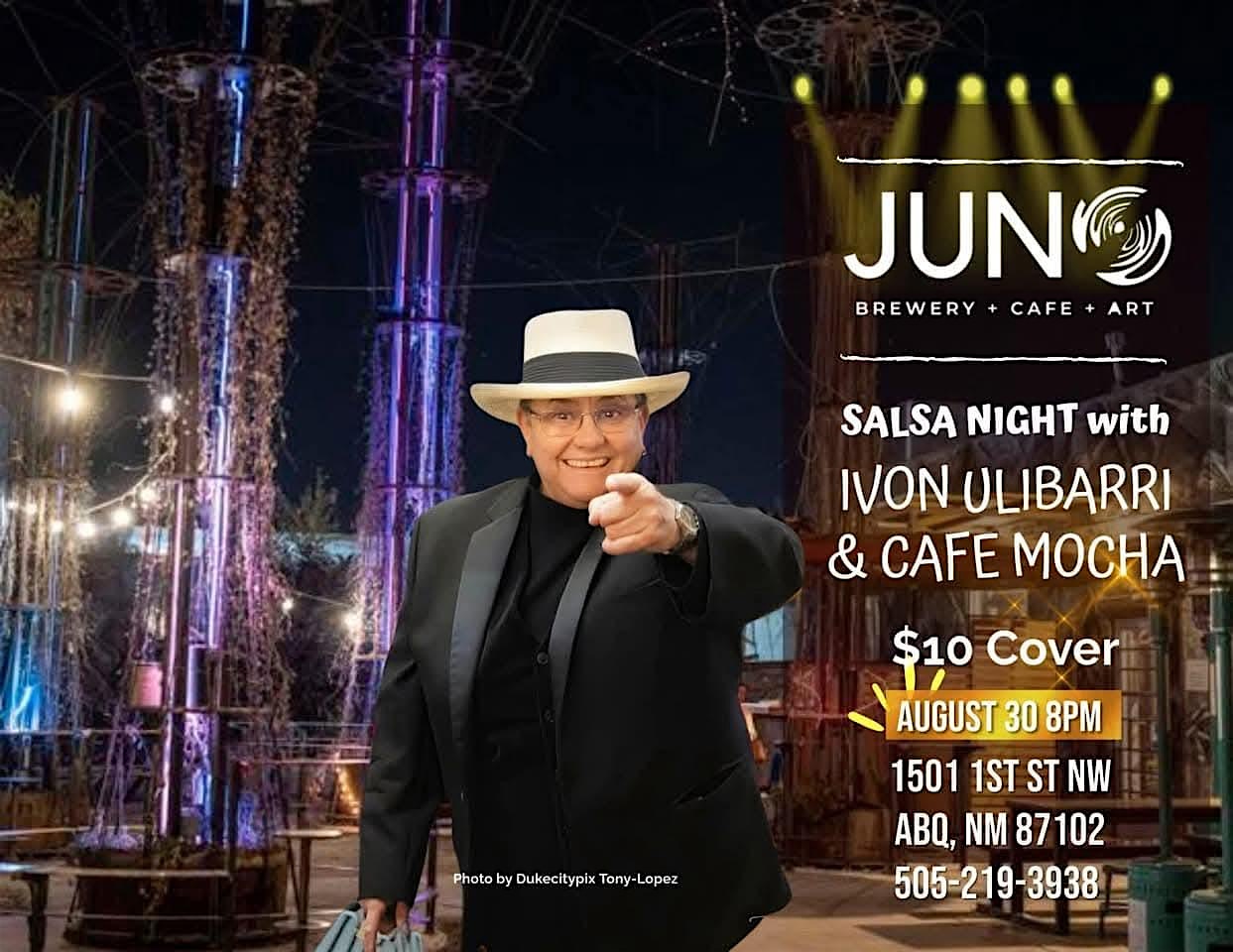 Salsa Night with Ivon Ulibarri & Cafe Mocha at JUNO brewery + cafe + art – Albuquerque, NM