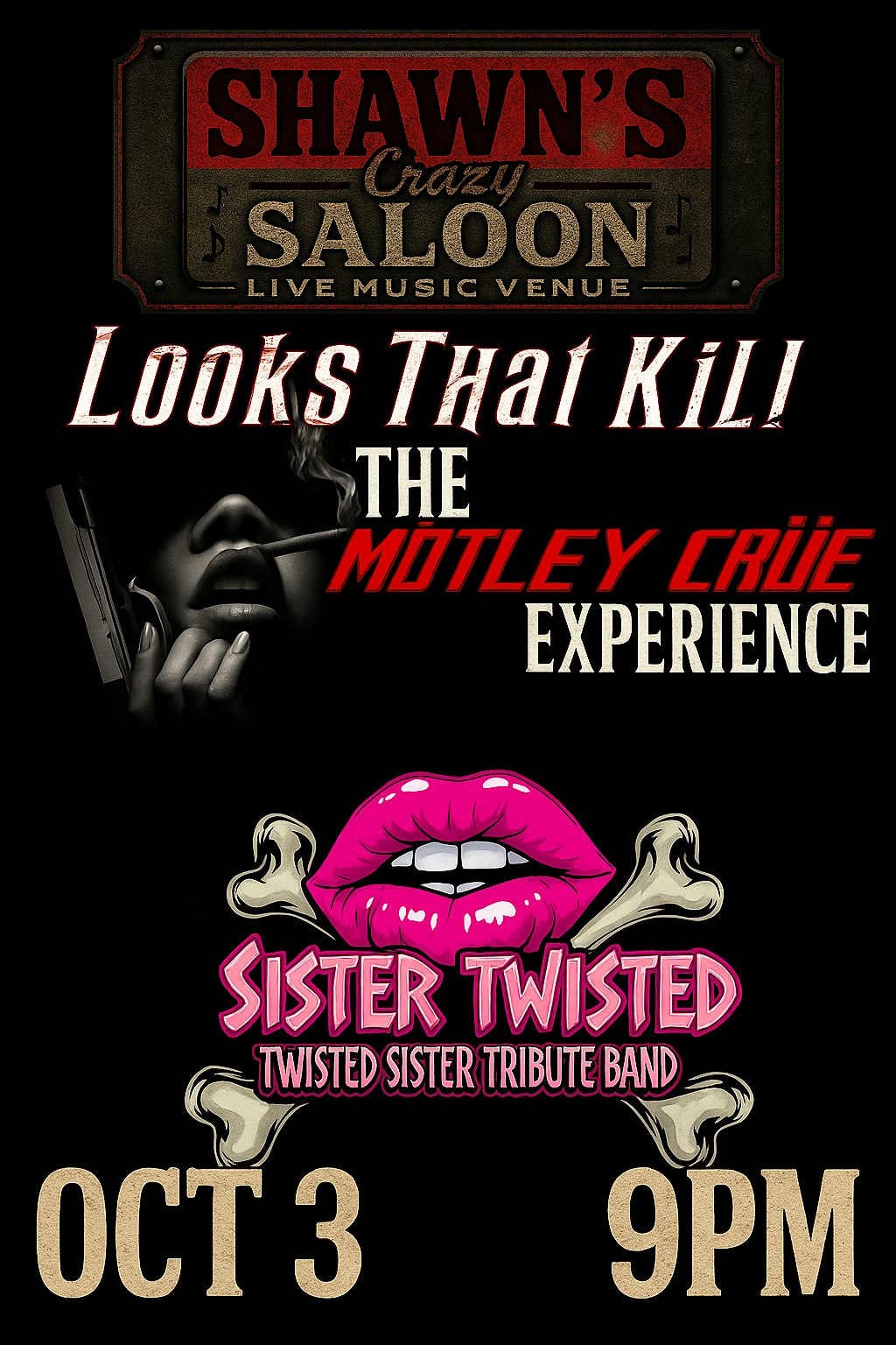 Mötley Crüe Tribute at Shawn’s Crazy Saloon – North Arlington, NJ