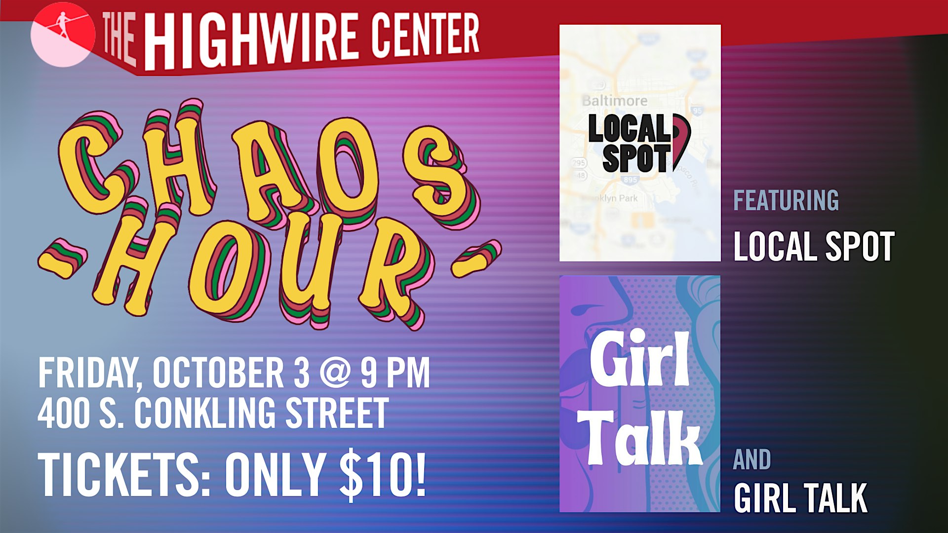 Chaos Hour: Improv at The Highwire Center! at Highwire Improv – Baltimore, MD