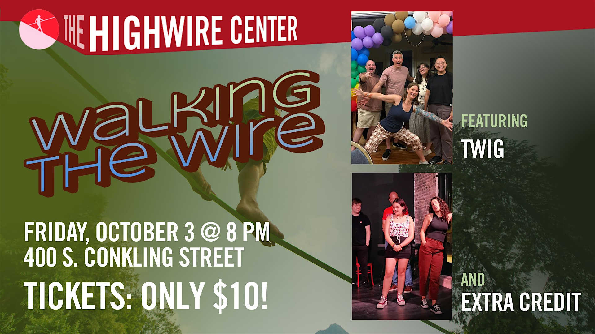 Walking the Wire: Improv at The Highwire Center! at Highwire Improv – Baltimore, MD
