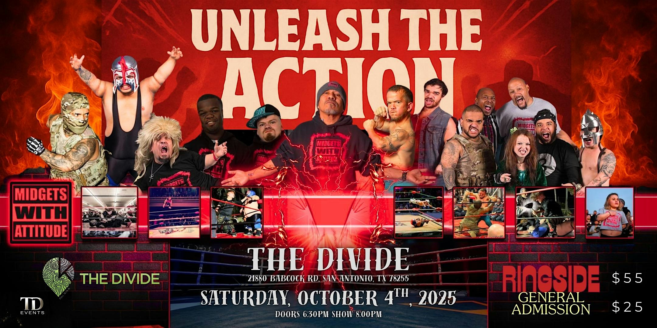 Midgets with Attitude Wrestling at The Divide in San Antonio, TX at The Divide – San Antonio, TX