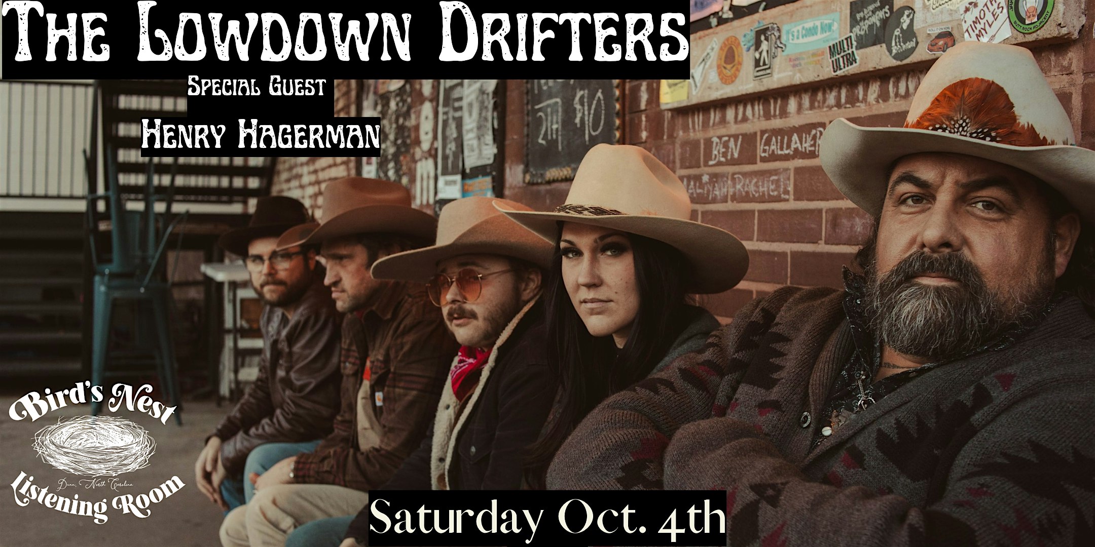 The Lowdown Drifters w/ Henry Hagerman at Bird’s Nest Listening Room at 311 E Broad St – Dunn, NC