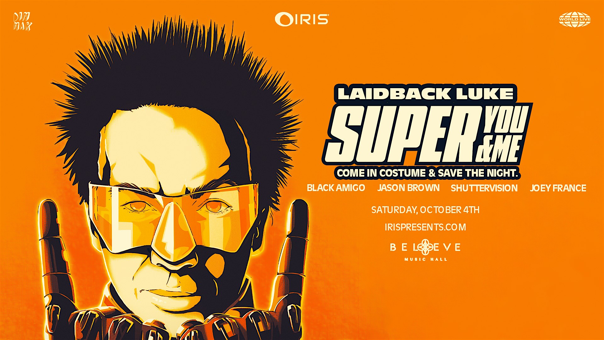 Iris Presents: Laidback Luke @ Believe Music Hall | Sat, Oct 4th! at Believe Music Hall – Atlanta, GA