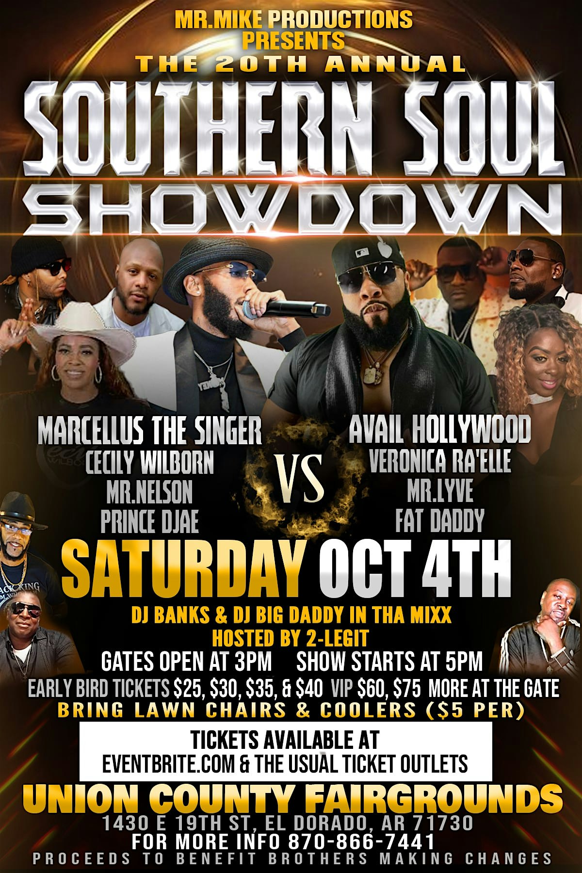 The 20th Annual SOUTHERN SOUL SHOWDOWN at Union County Fairgrounds – El Dorado, AR