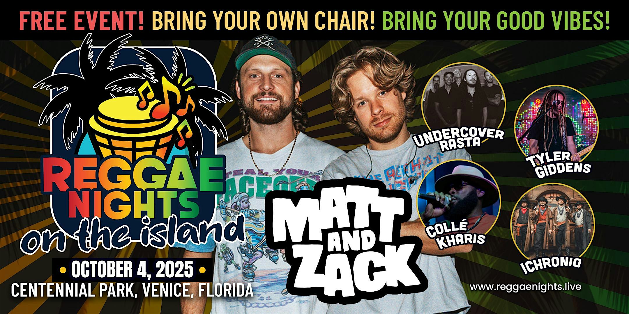 Reggae Nights on the Island – Venice, FL at Centennial Park – Venice, FL