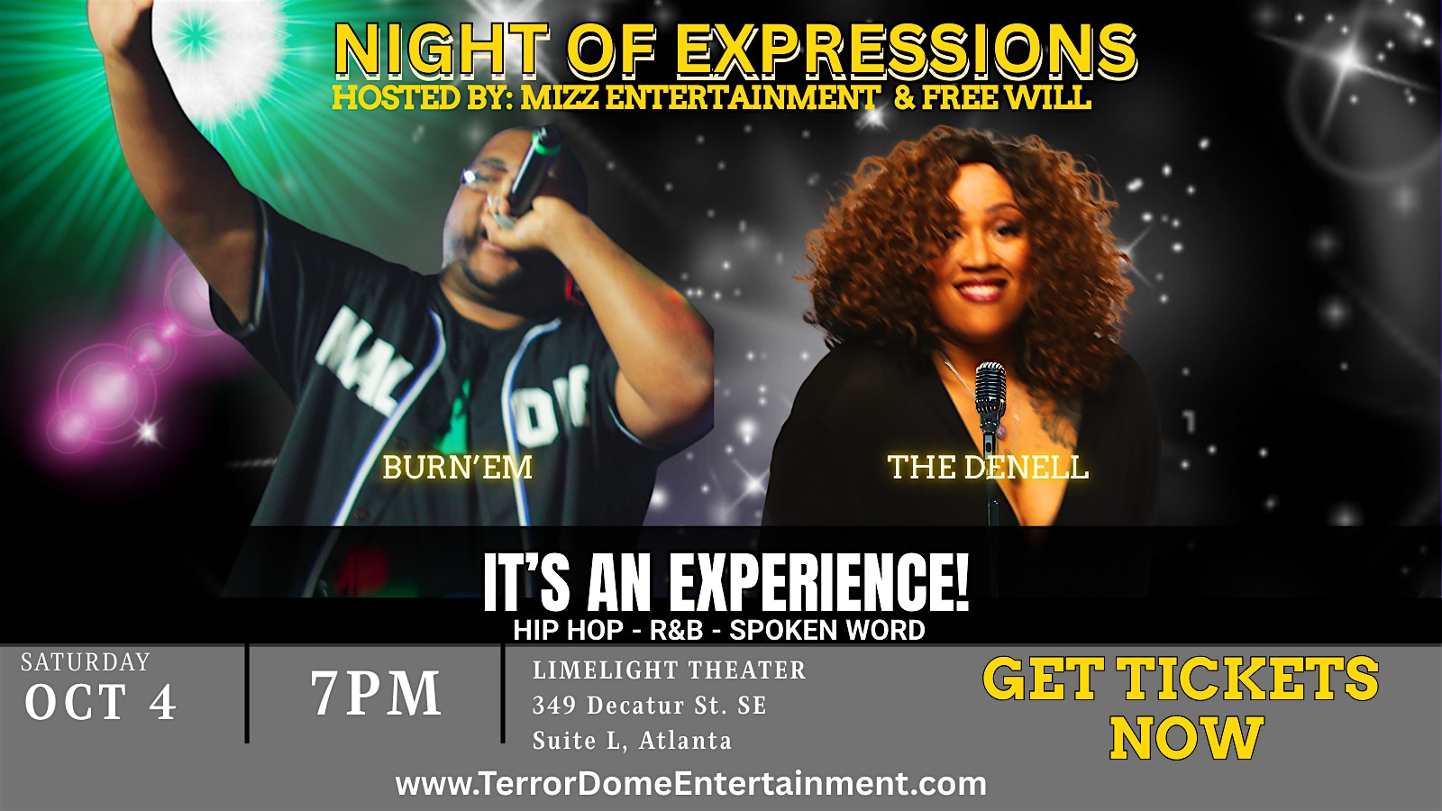 Terror Dome Entertainment Presents Vibes & Verses at Limelight Theater – Atlanta, GA
