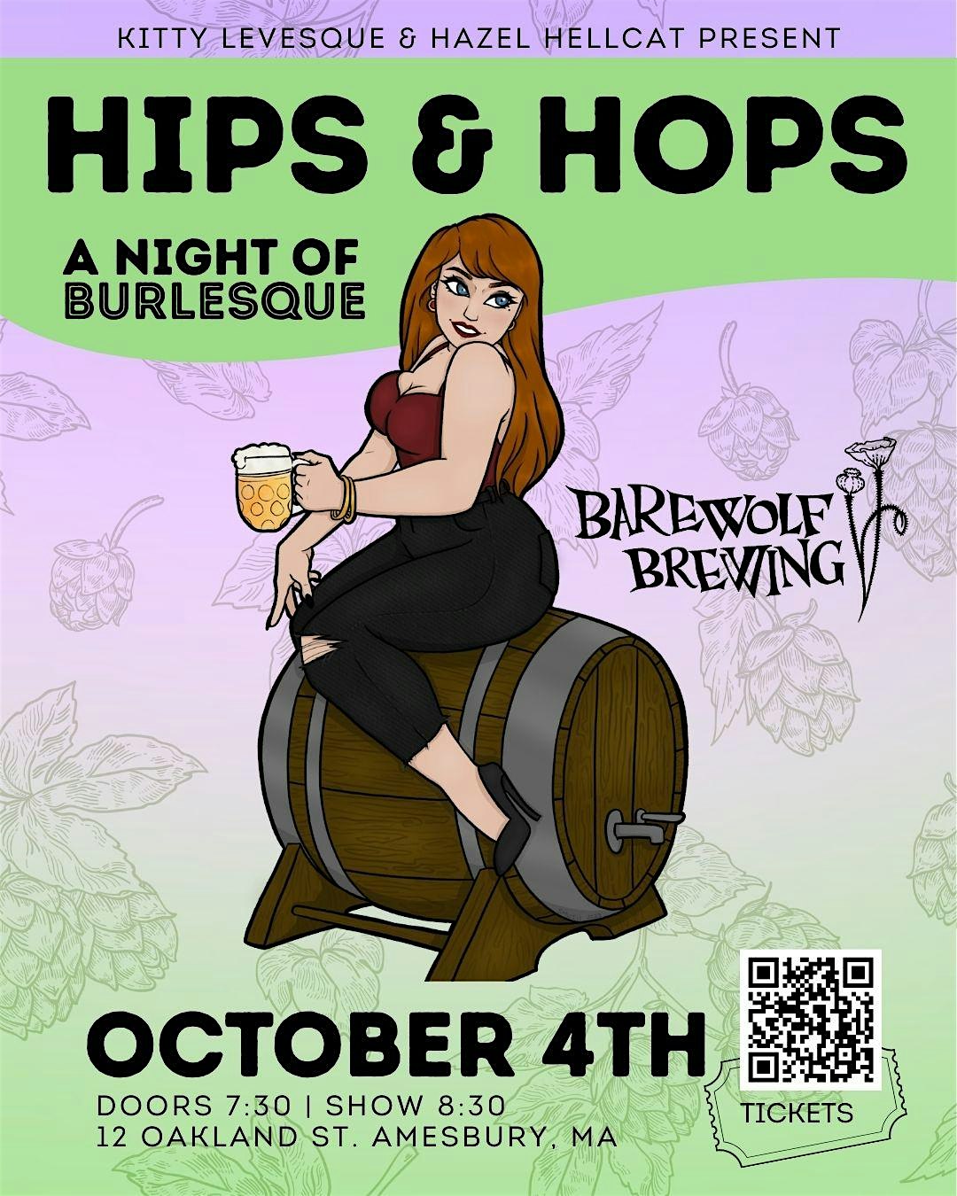 Hips and Hops: A Night of Burlesque at BareWolf Brewing Amesbury at BareWolf Brewing – Amesbury, MA