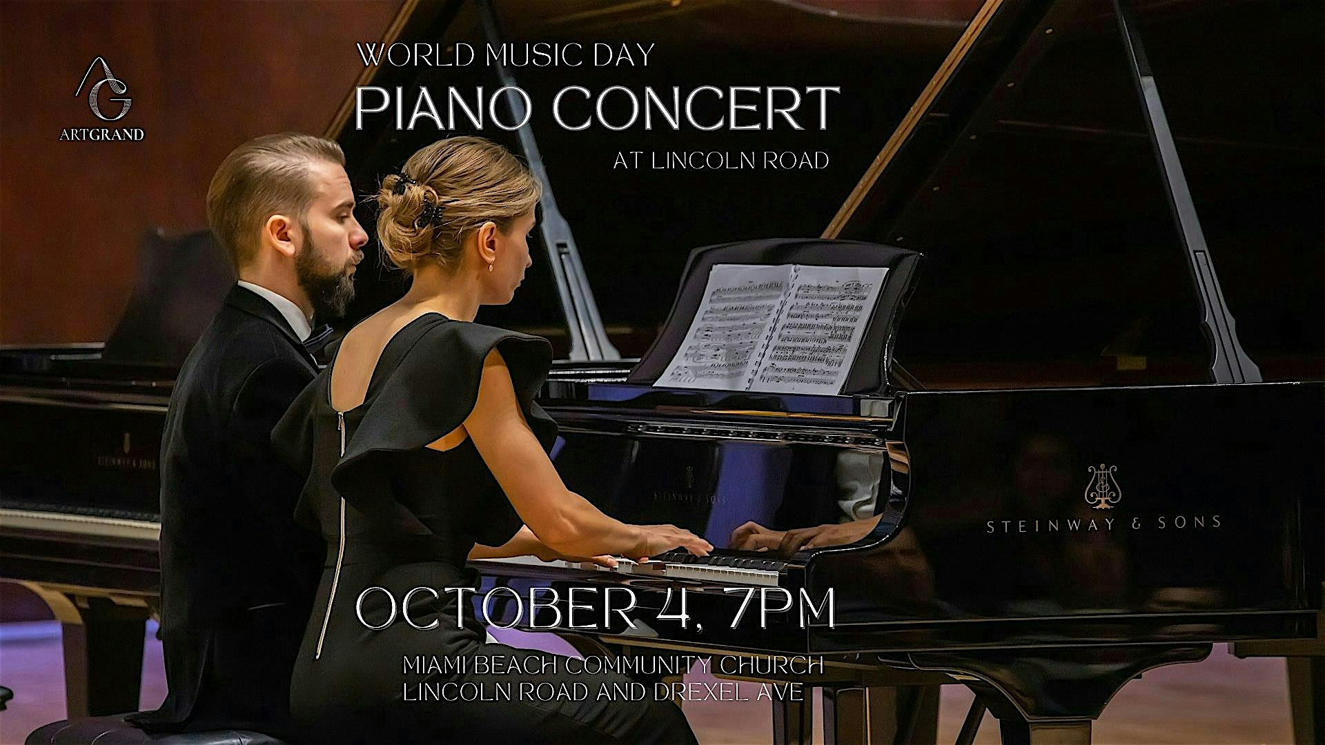 Piano Concert at 1620 Drexel Ave – Miami Beach, FL