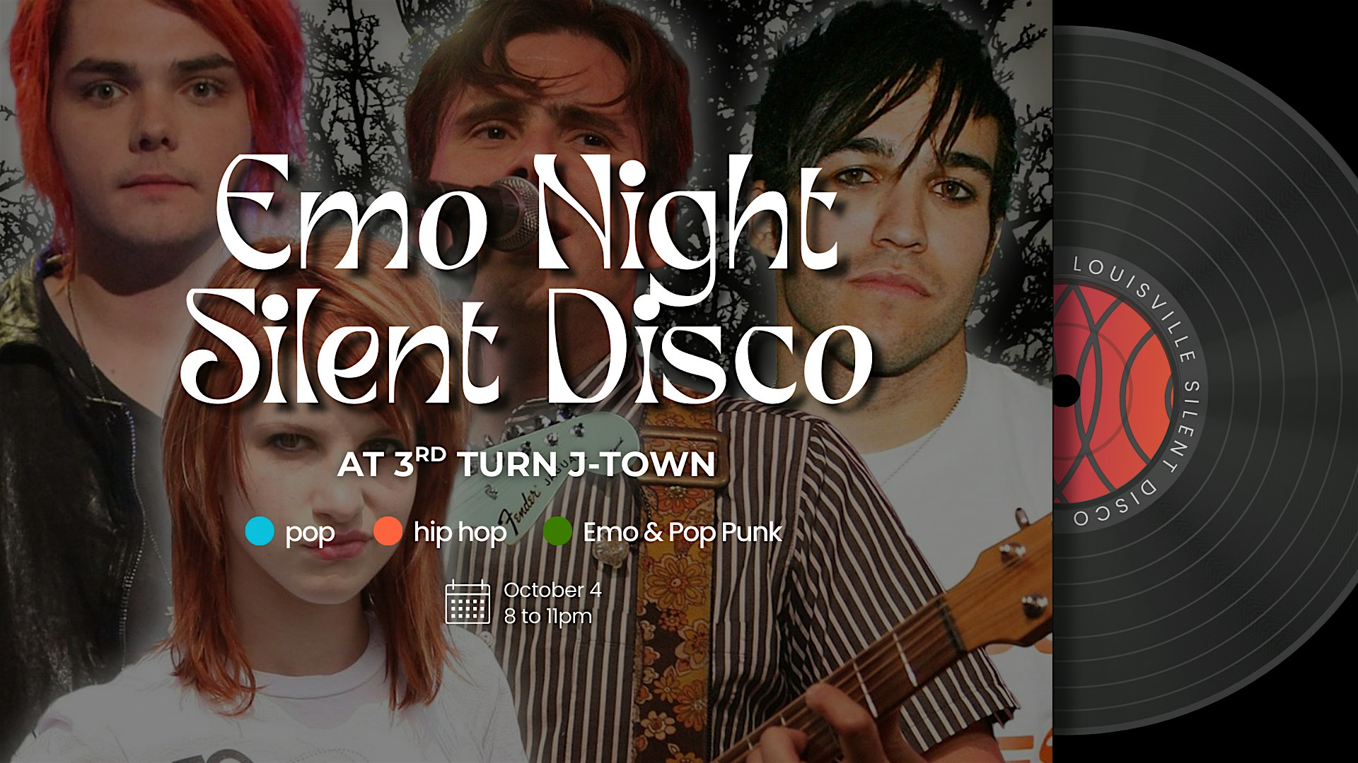 Emo Night Silent Disco at 3rd Turn J-Town at 3rd Turn Brewing – Louisville, KY