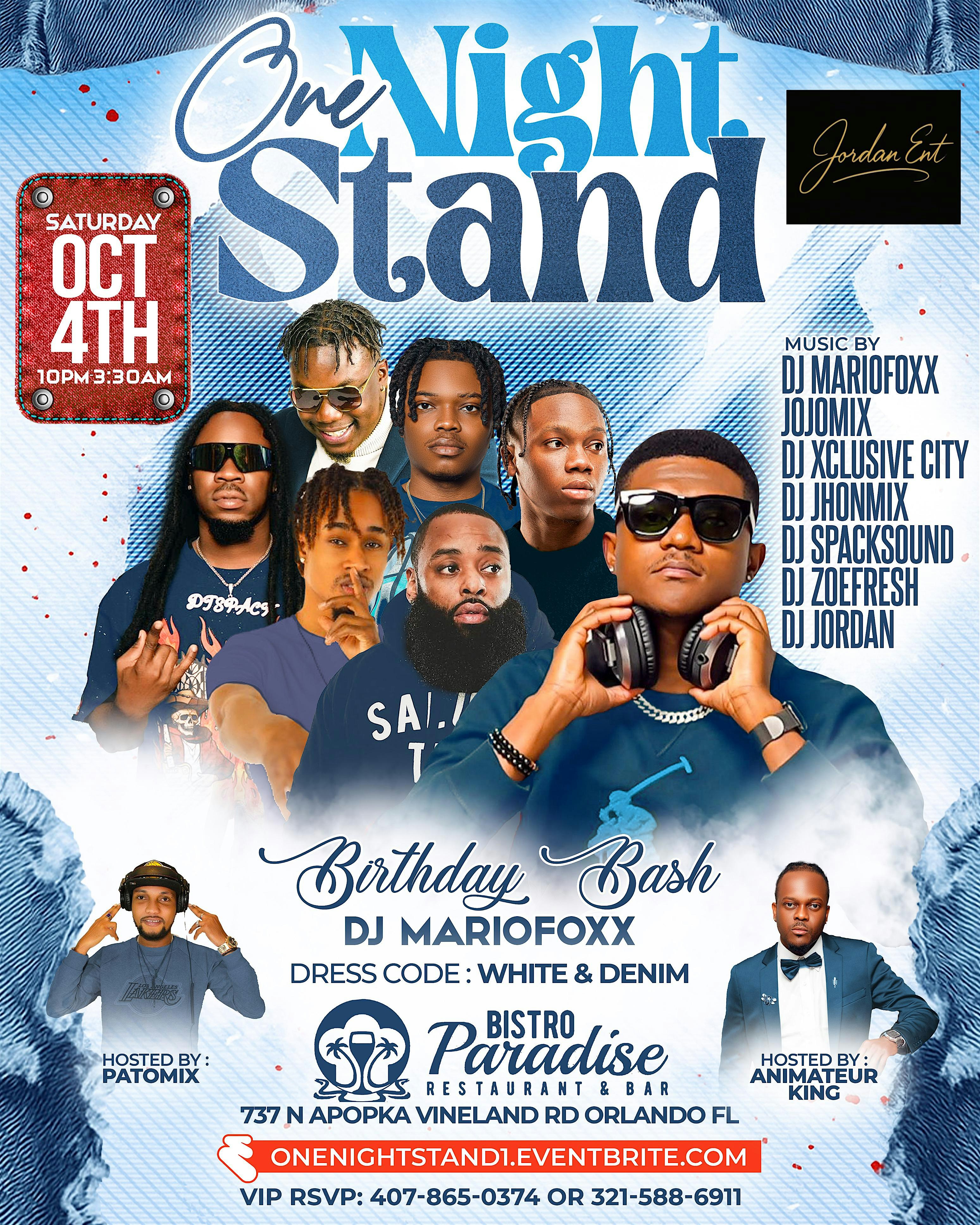 One Night Stand at Bistro Paradise Restaurant & Bar – Orlando, FL