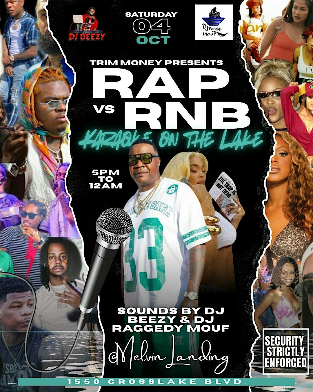 Rap vs RnB on the Lake at 1550 Cross Lake Blvd – Shreveport, LA