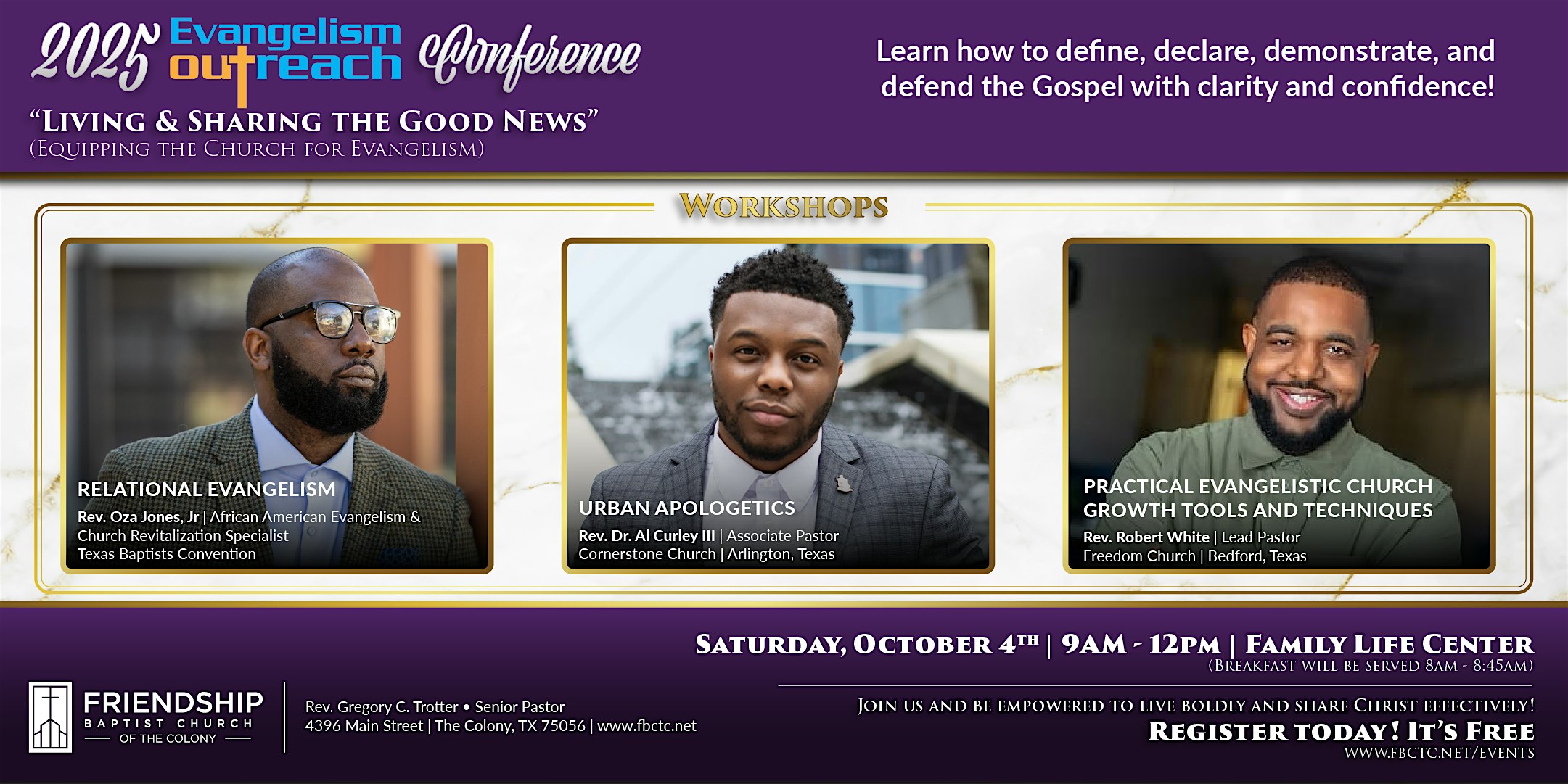 Living and Sharing The Good News at Friendship Baptist Church of The Colony – The Colony, TX