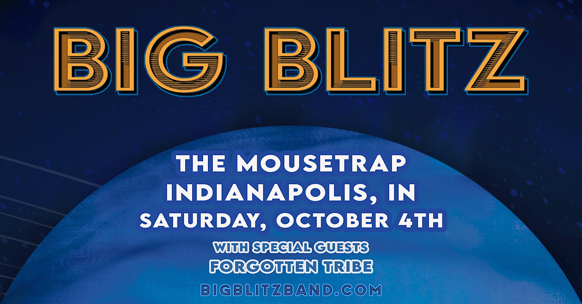 Big Blitz w/ Forgotten Tribe @ The Mousetrap – Saturday, October 4th at The Mousetrap – Indianapolis, IN