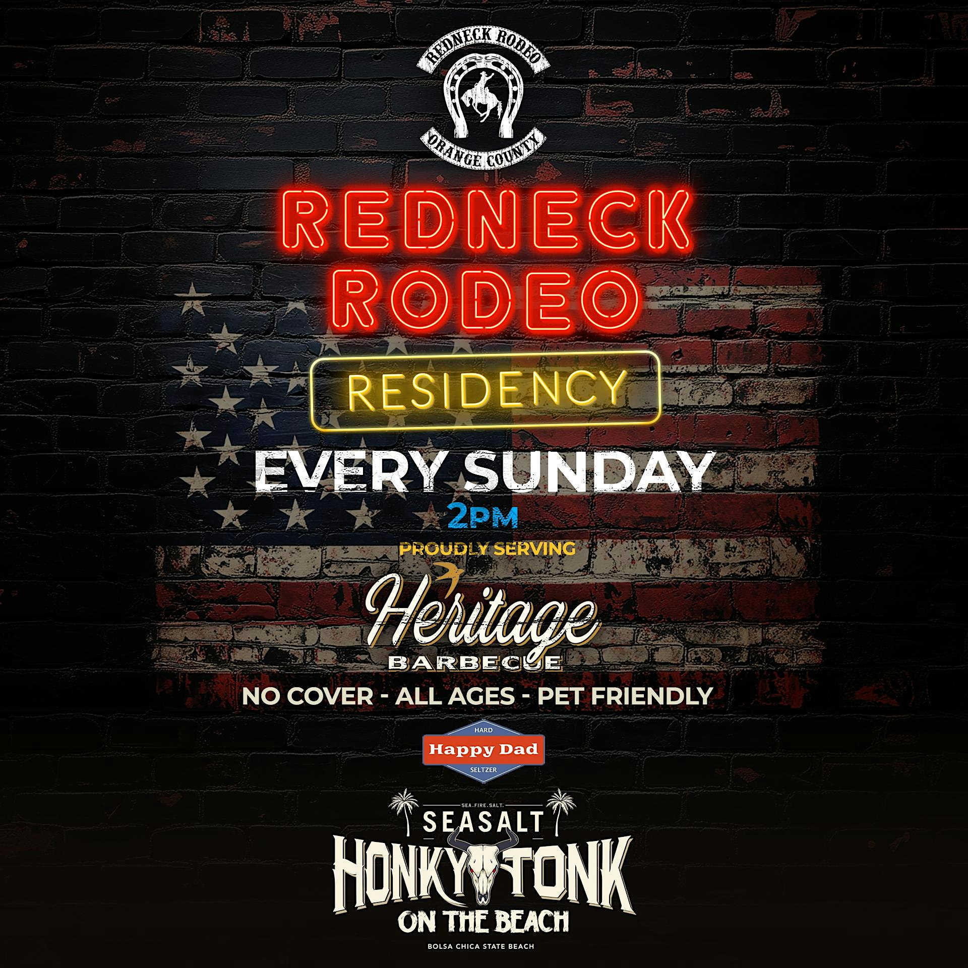 SeaSalt Honky Tonk presents Redneck Rodeo Eery Sunday 2PM at Sea Salt at the Beach – Huntington Beach, CA