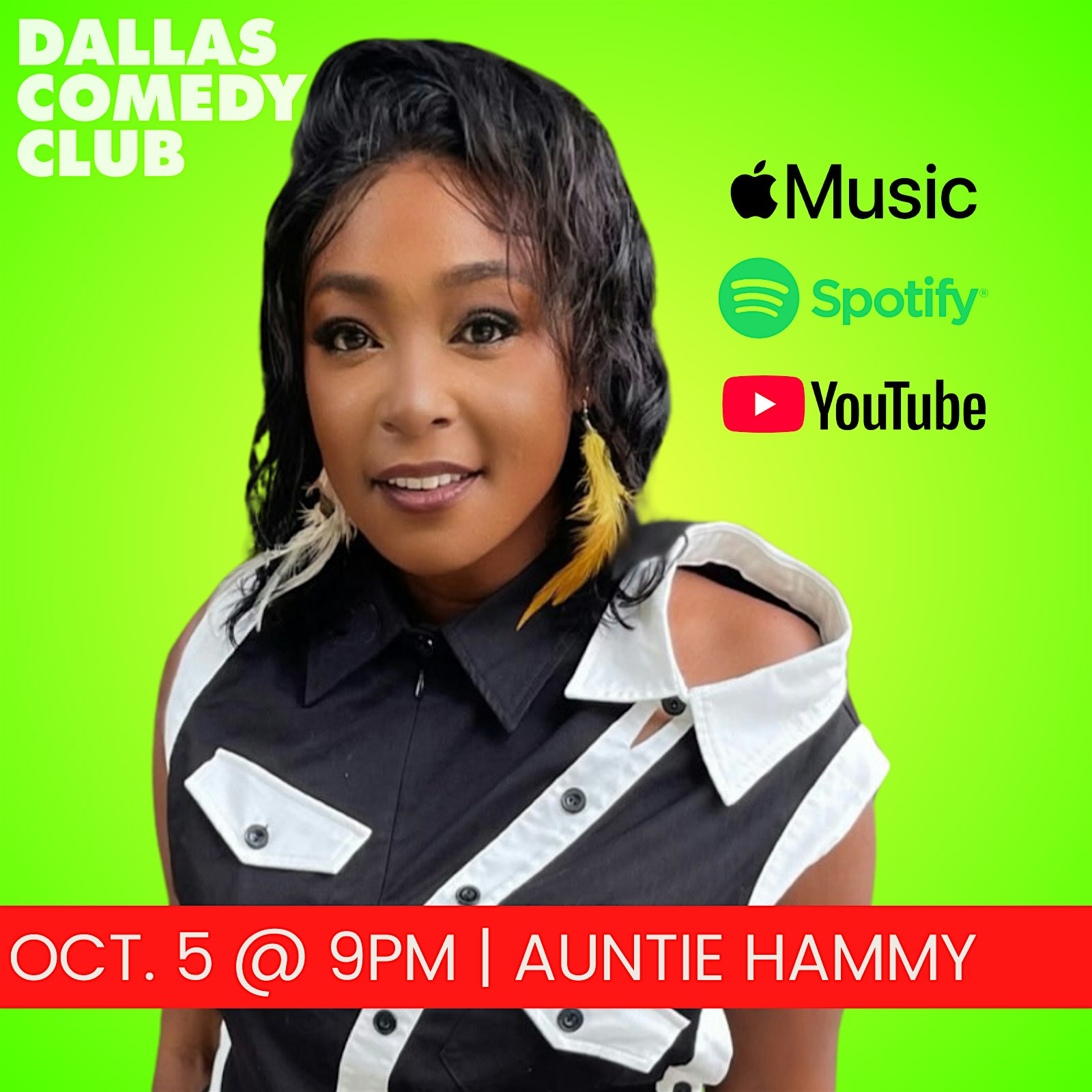 Dallas Comedy Club Presents: AUNTIE HAMMY at Dallas Comedy Club – Dallas, TX