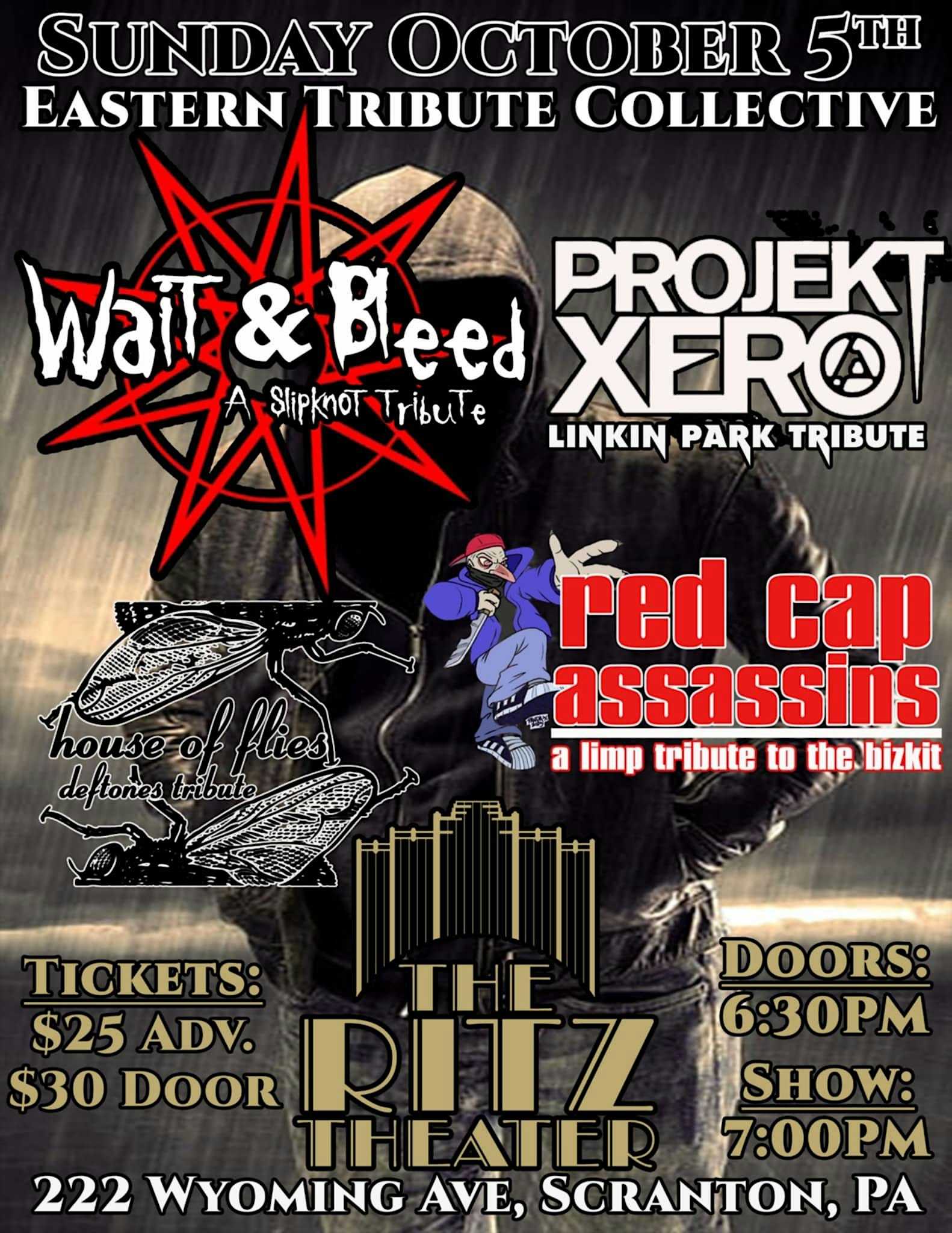 Wait & Bleed – A Slipknot Tribute at Ritz Theater and Performing Arts Center – Scranton, PA