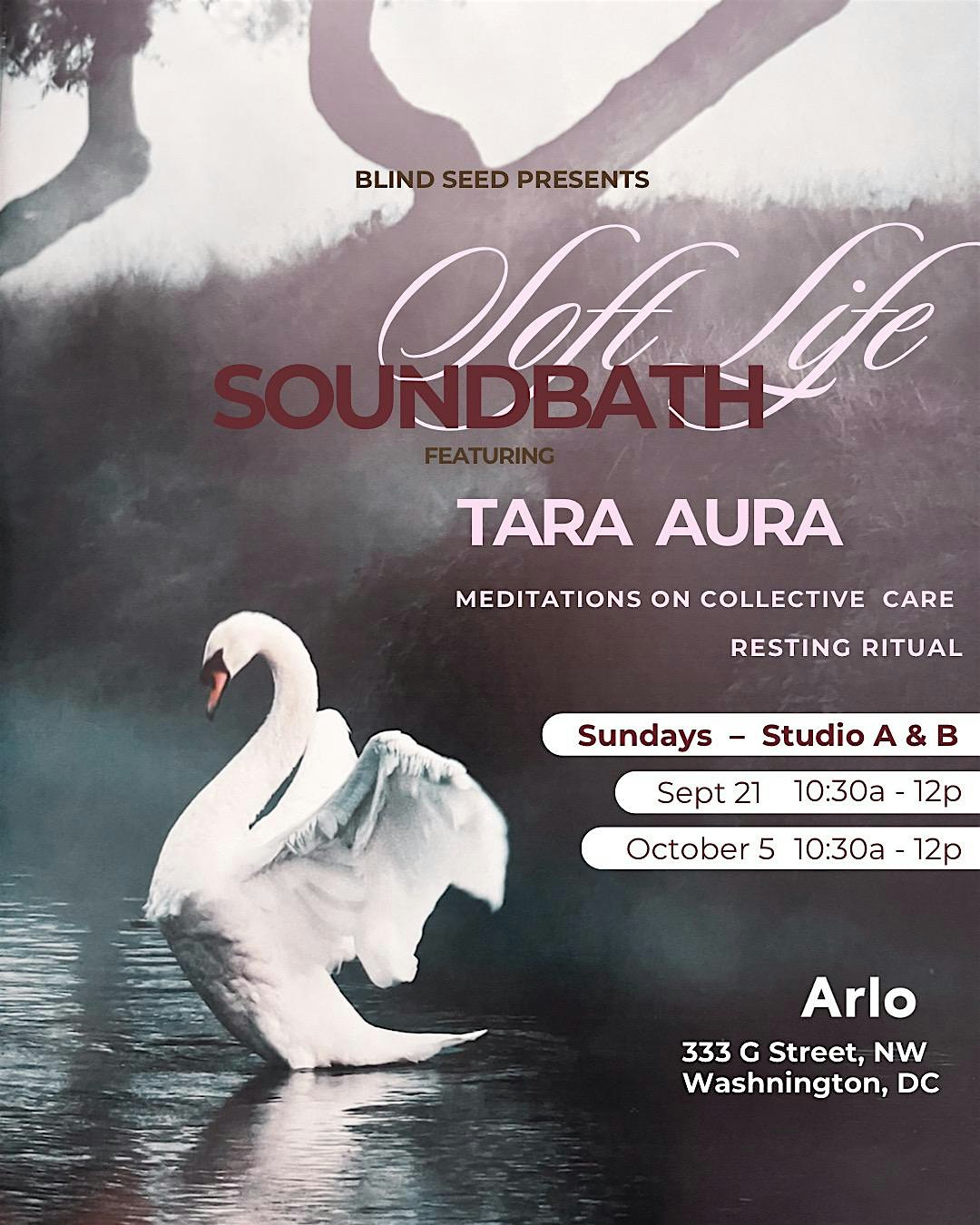 Soft Life Soundbath with Tara Aura at Arlo Washington DC – Washington, DC