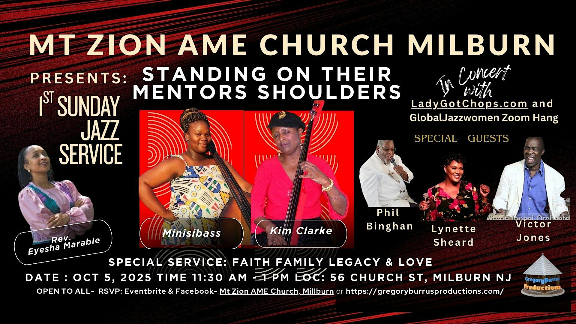 Faith, Legacy & Jazz: A Global Celebration w Lady Got Chops & Mt. Zion AME at Mt Zion Ame Church – Millburn, NJ