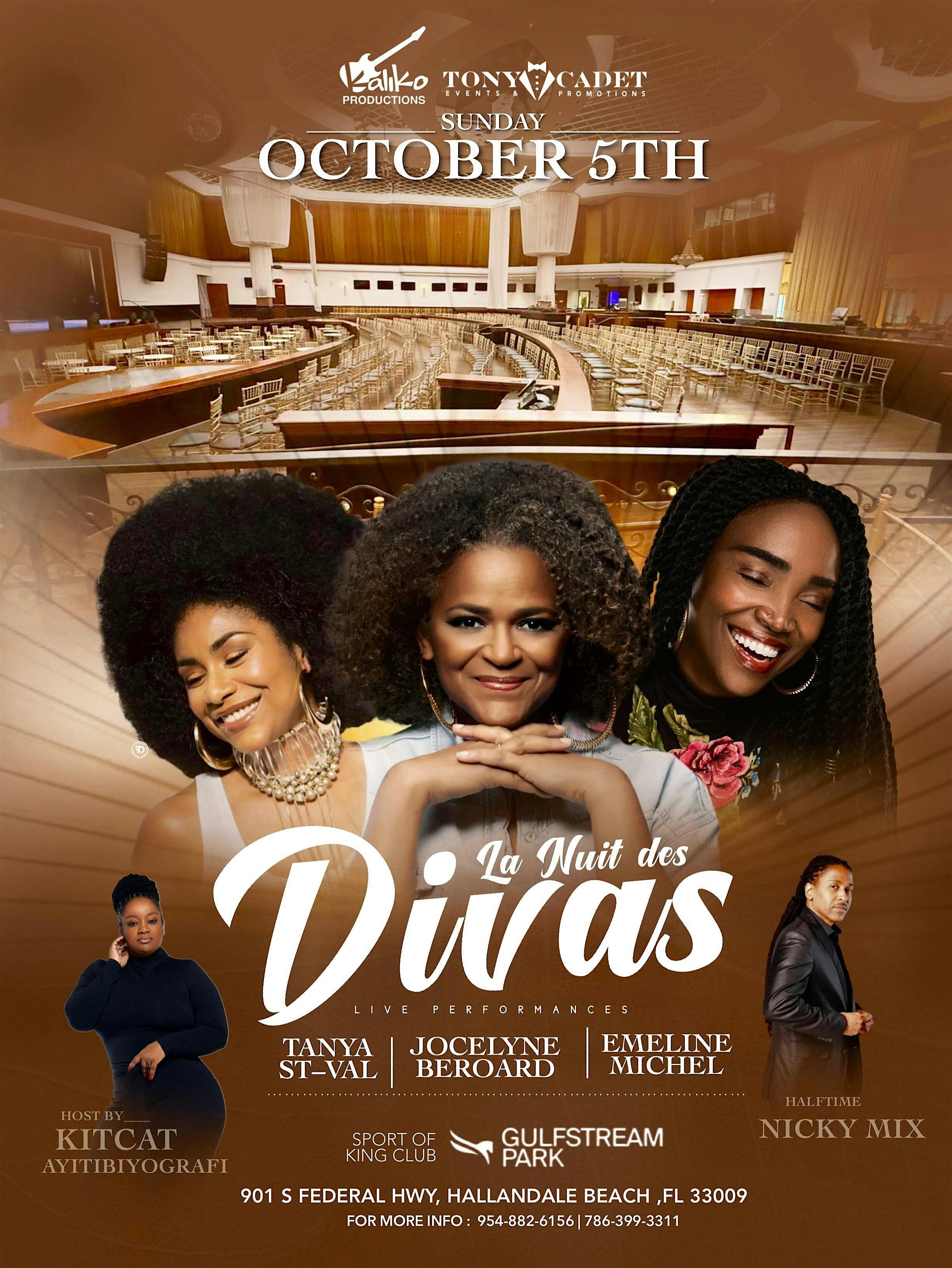Nuit Des Divas at Sport of Kings Theater – Hallandale Beach, FL
