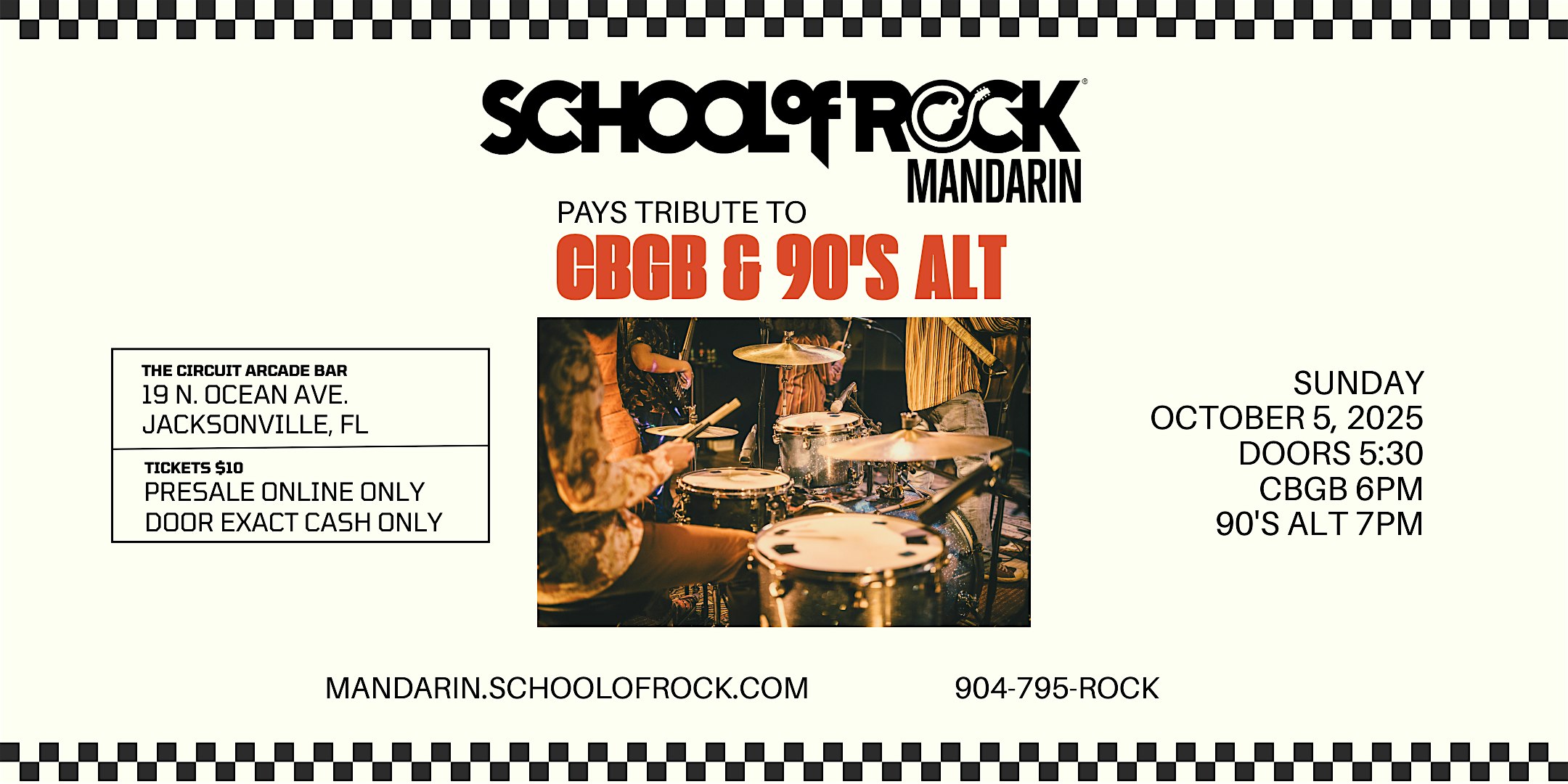 The CBCG and 90’s Alternative End-of-Season Showcase! at The Circuit Arcade Bar – Jacksonville, FL