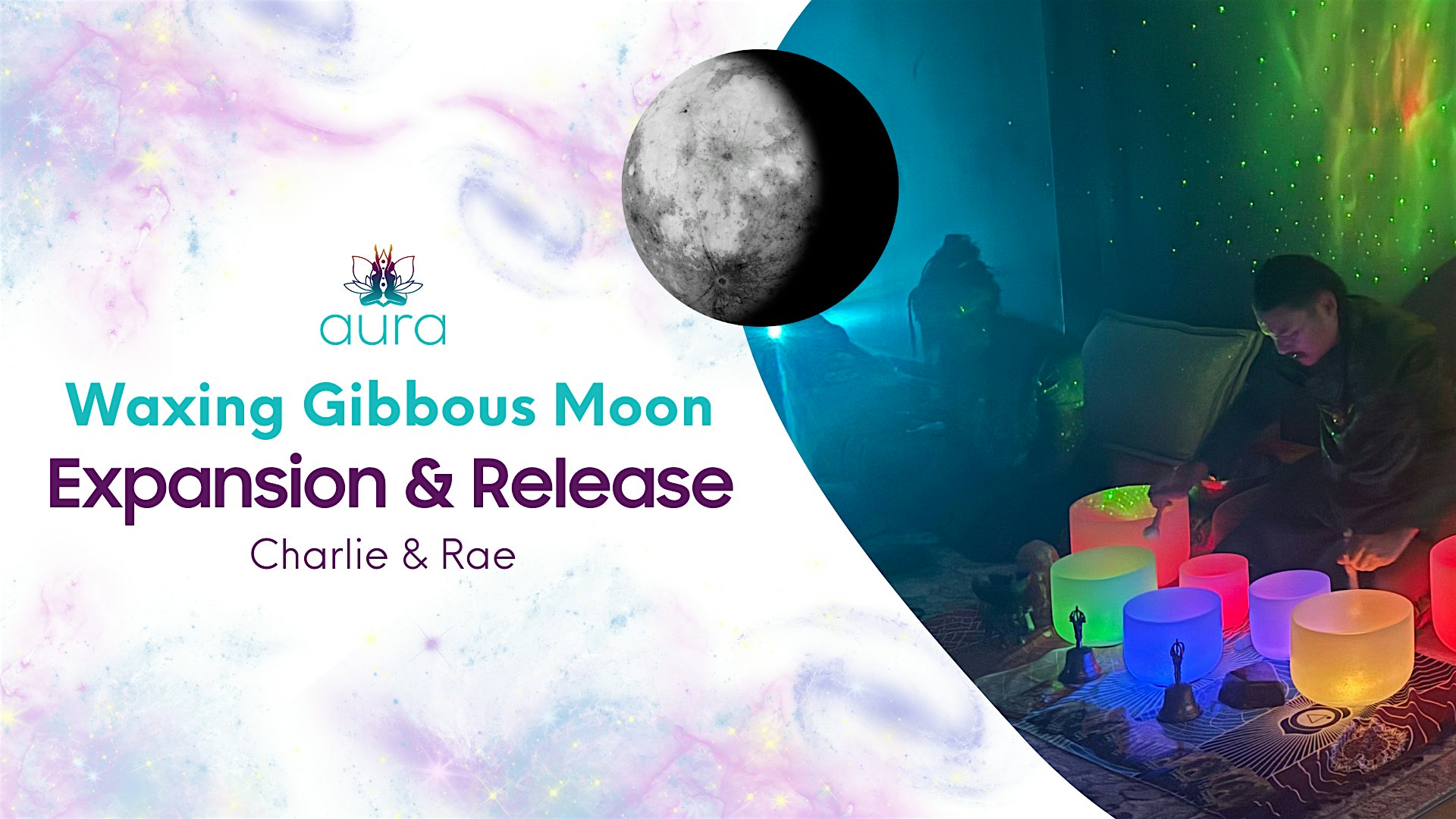 Waxing Gibbous Moon — Expansion & Release Sound Bath at Aura Holistic & Metaphysical Wellness + Crystal Shop – Spring, TX