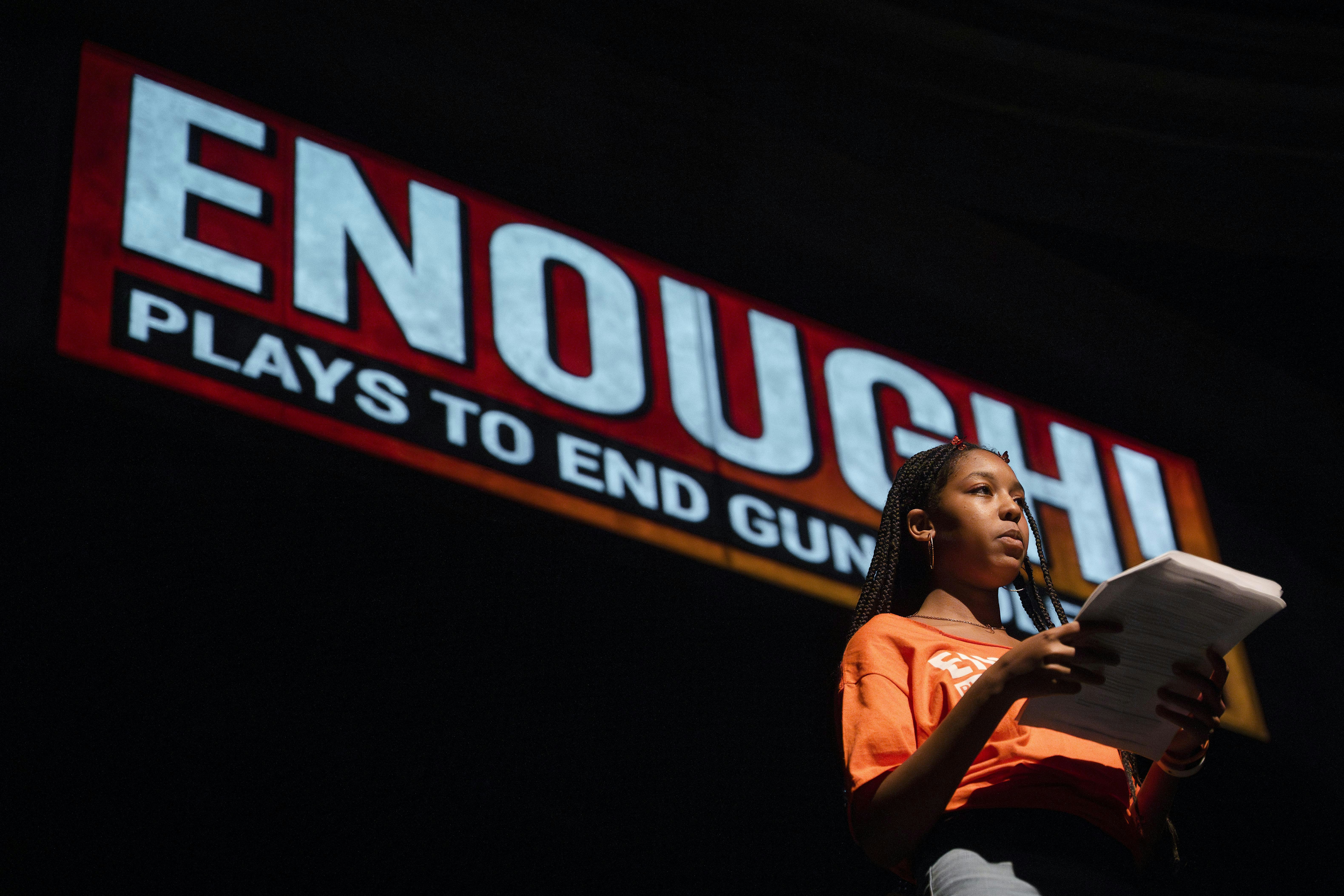 b.unity ENOUGH! Plays to End Gun Violence Nationwide Reading at Fountaindale Public Library District – Bolingbrook, IL