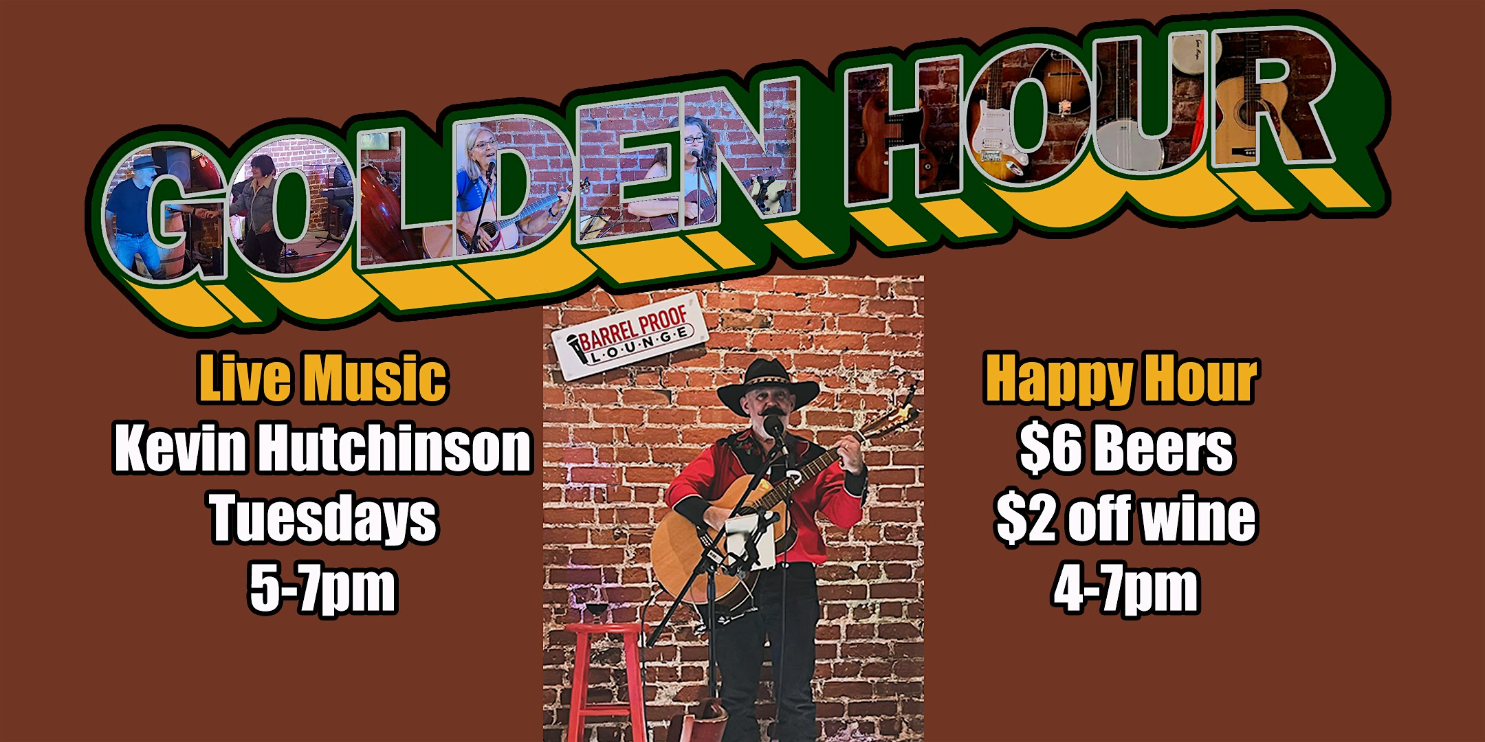 Live Music Happy Hour – Kevin Hutchinson & Friends! at Barrel Proof Lounge – Santa Rosa,