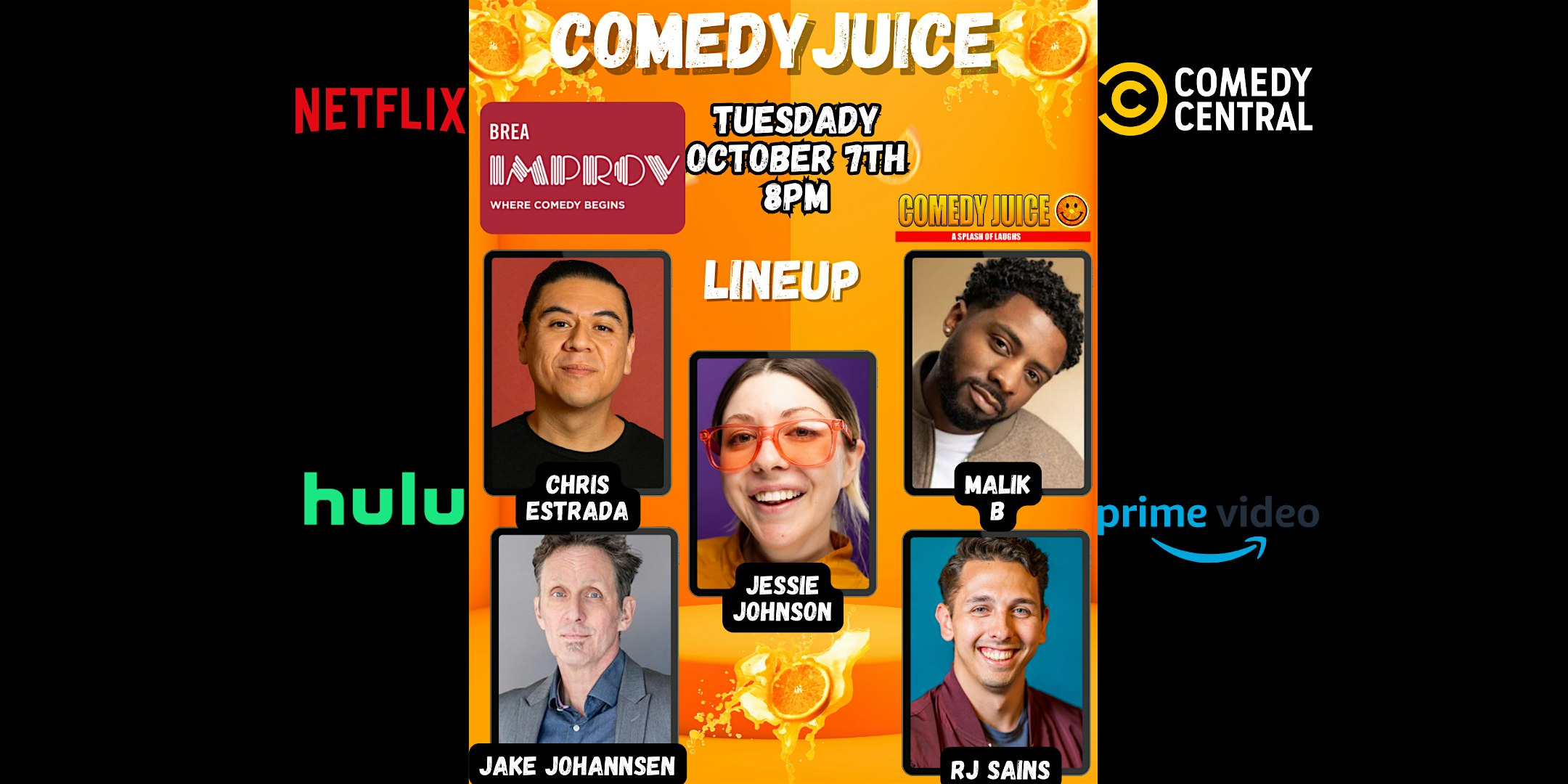 Comedy in Brea, FREE Tickets! Tuesday 10/7! at Brea Improv – Brea, CA