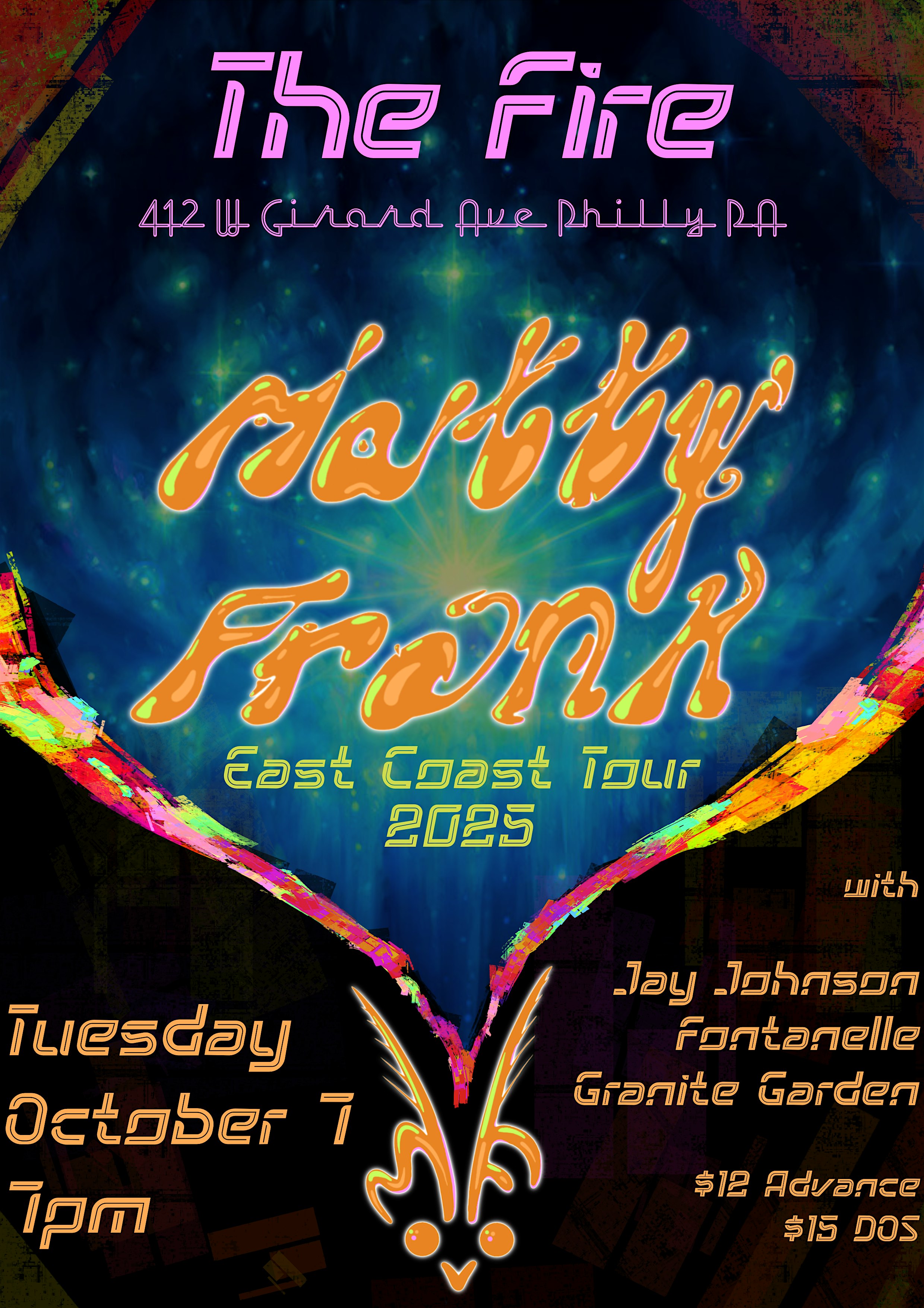 Matty Frank / Jay Johnson / Frontanelle / Granite Garden at The Fire – Philadelphia, PA