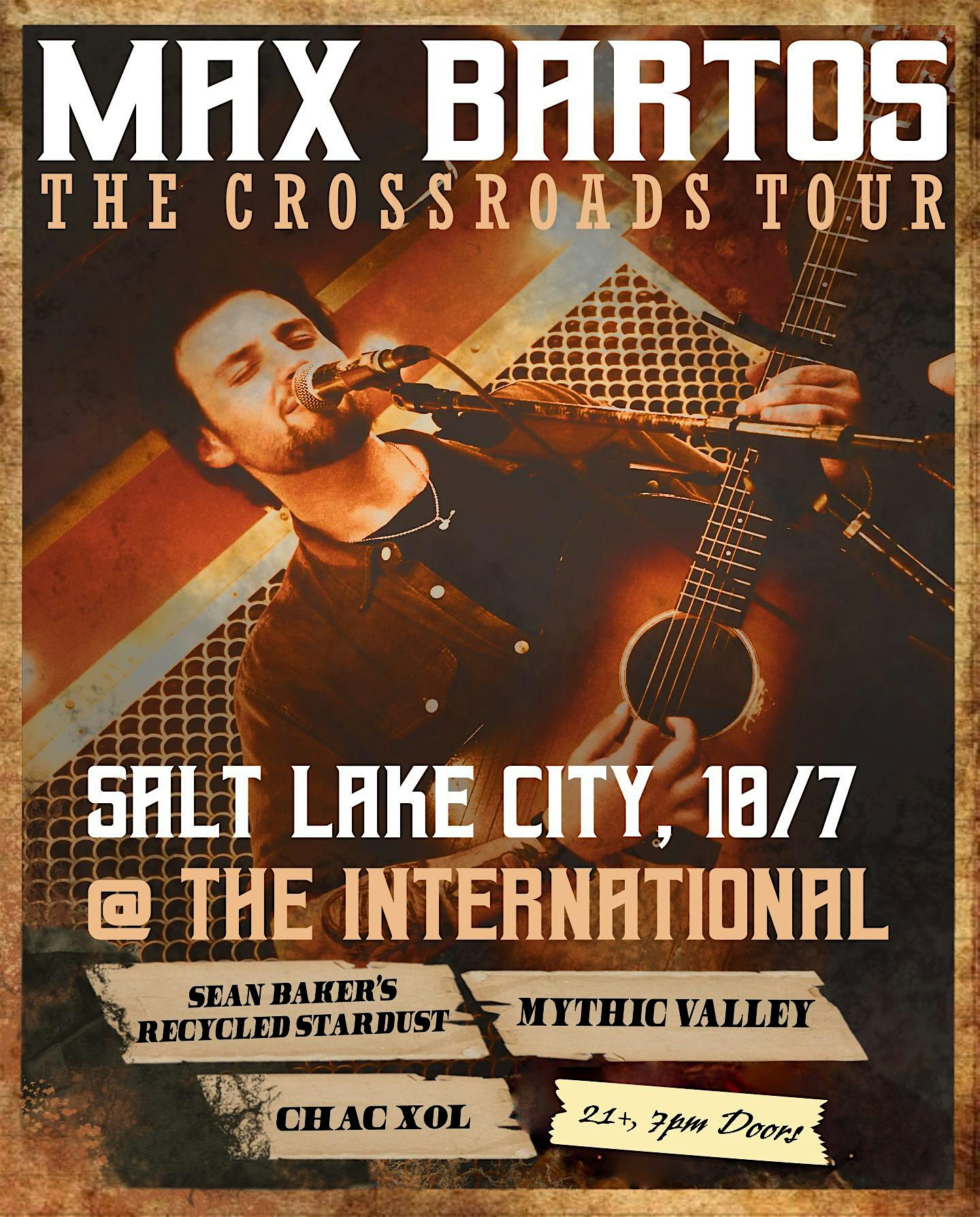 Max Bartos live at International at 342 S State St – Salt Lake City, UT