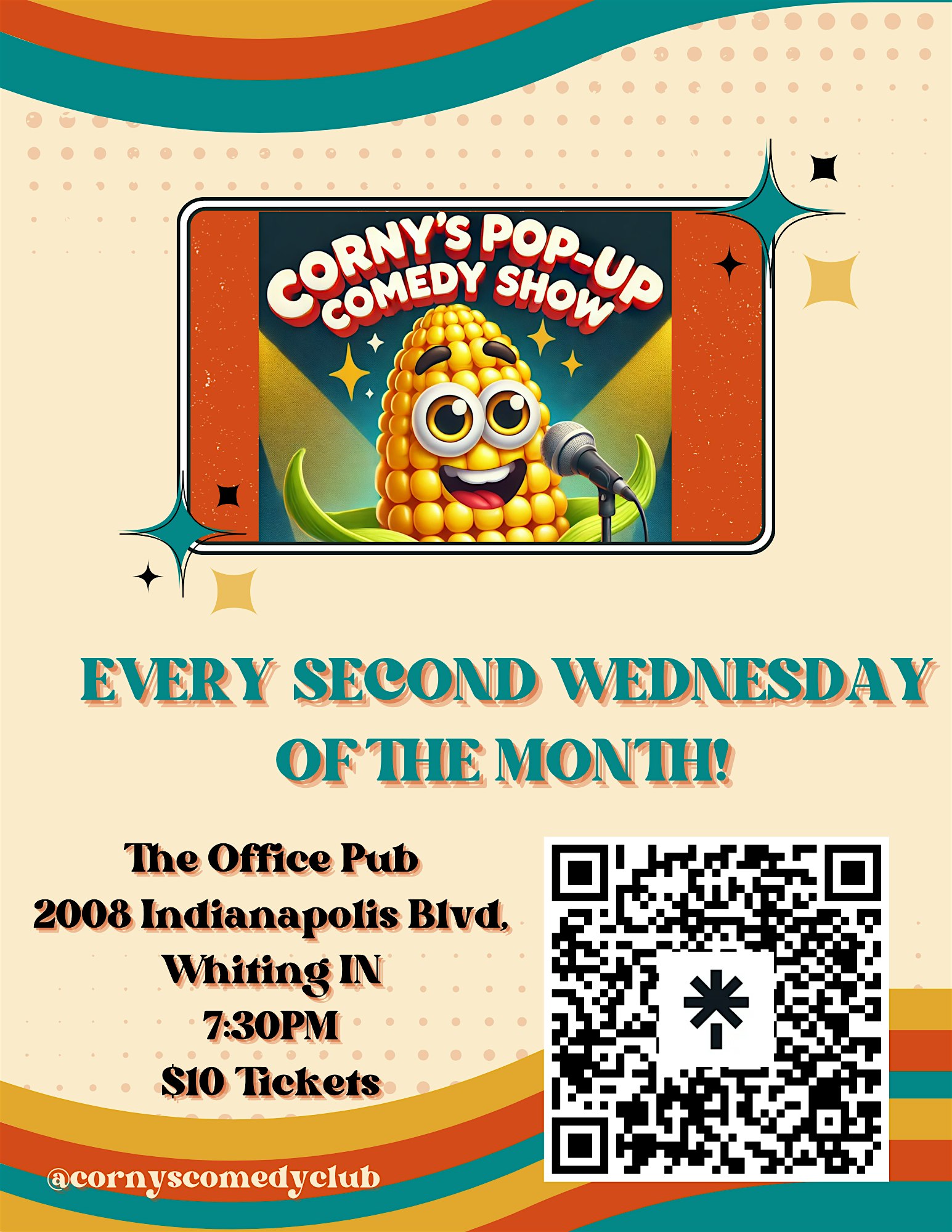 Corny’s Pop Up Comedy Show at The Office – Whiting, IN