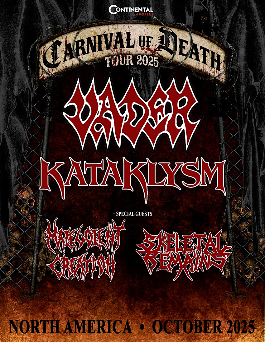Vader Kataklysm “CARNIVAL OF DEATH TOUR 2025 ” at The Rockhouse Bar & Grill – El Paso, TX