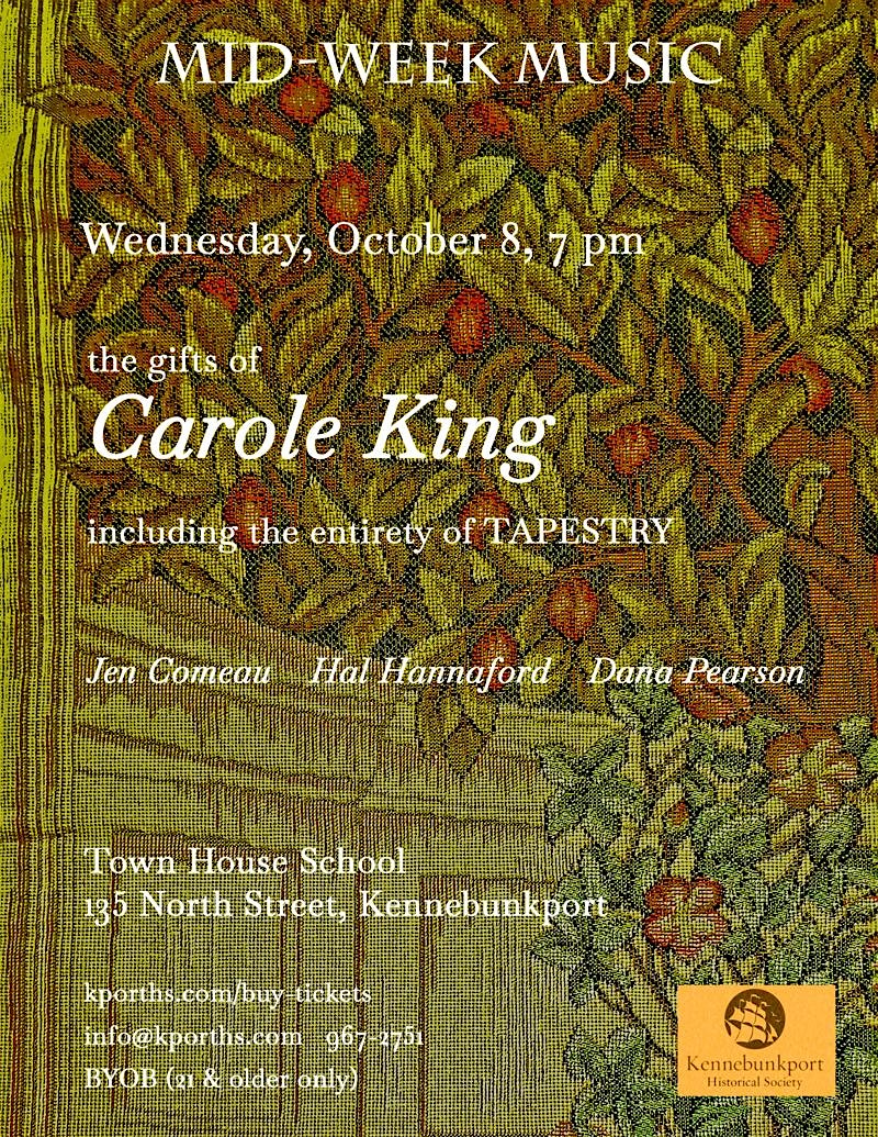 The Gifts of Carole King at The Town House School – Kennebunkport, ME