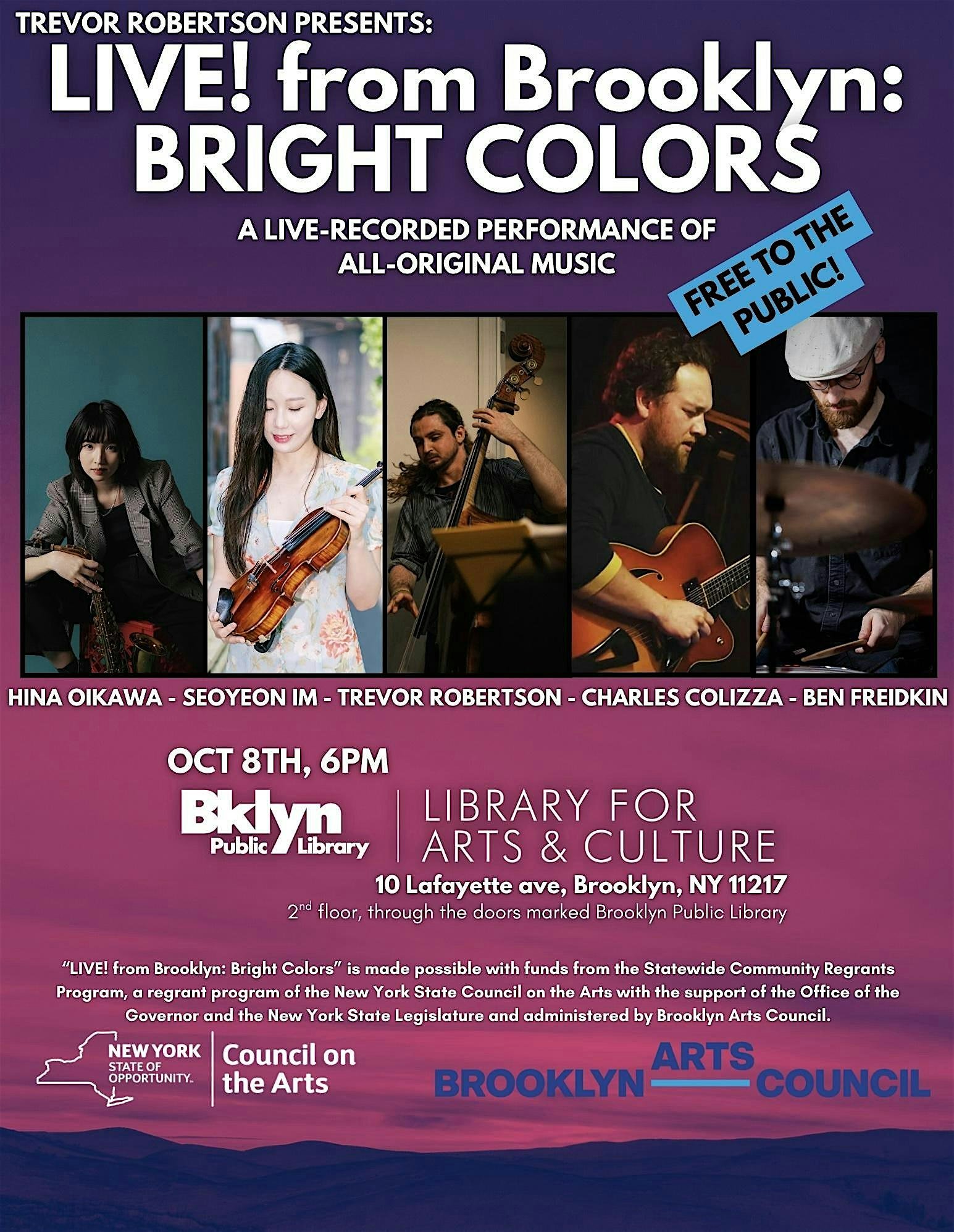 LIVE! from Brooklyn: Bright Colors at Brooklyn Public Library – Library for Arts & Culture – Brooklyn, NY