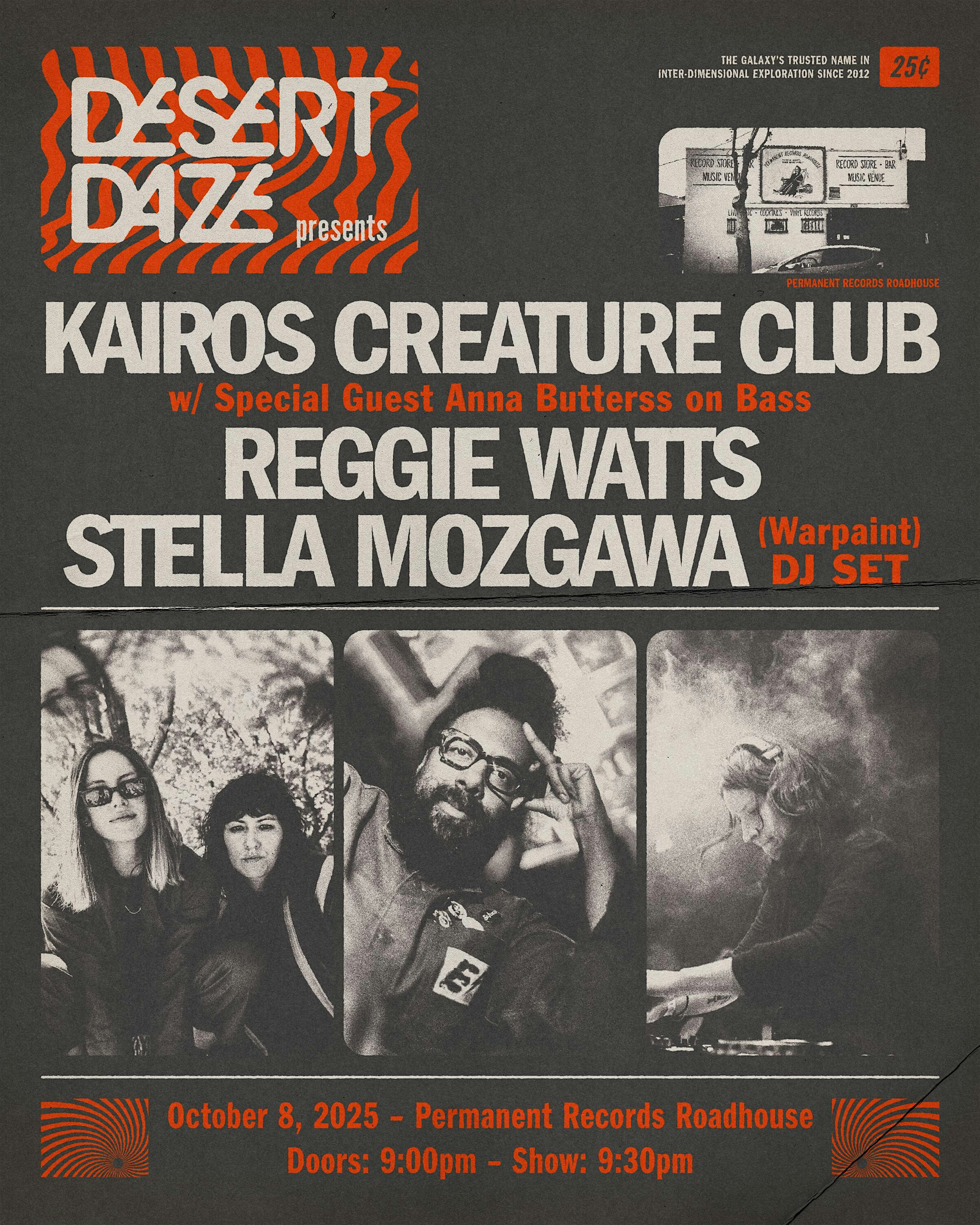 Desert Daze Presents: Kairos Creature Club, Reggie Watts & More at Permanent Records Roadhouse – Los Angeles, CA