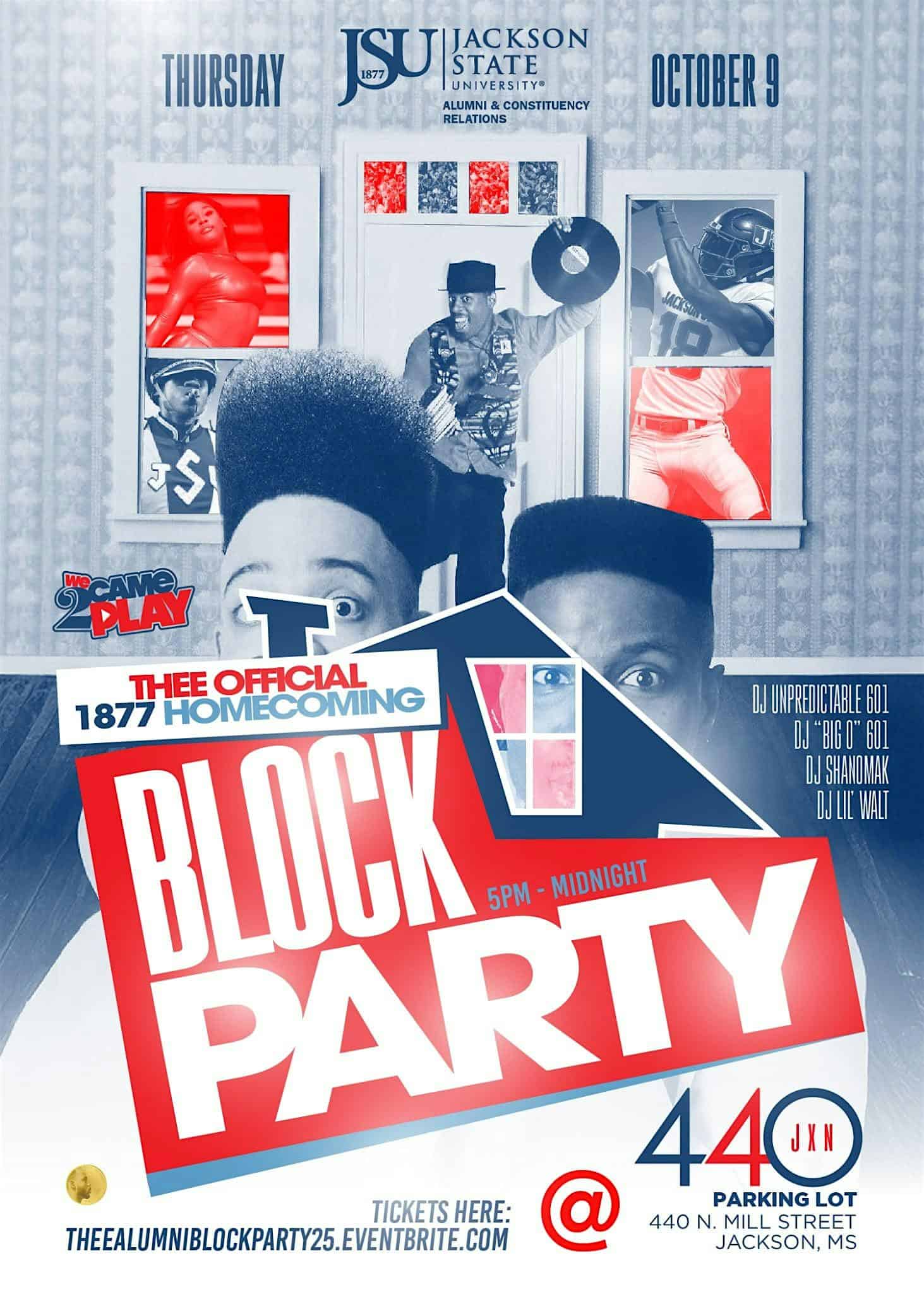 THEE OFFICIAL 1877 HOMECOMING ALUMNI BLOCK PARTY 2025 at 440jxn – Jackson, MS