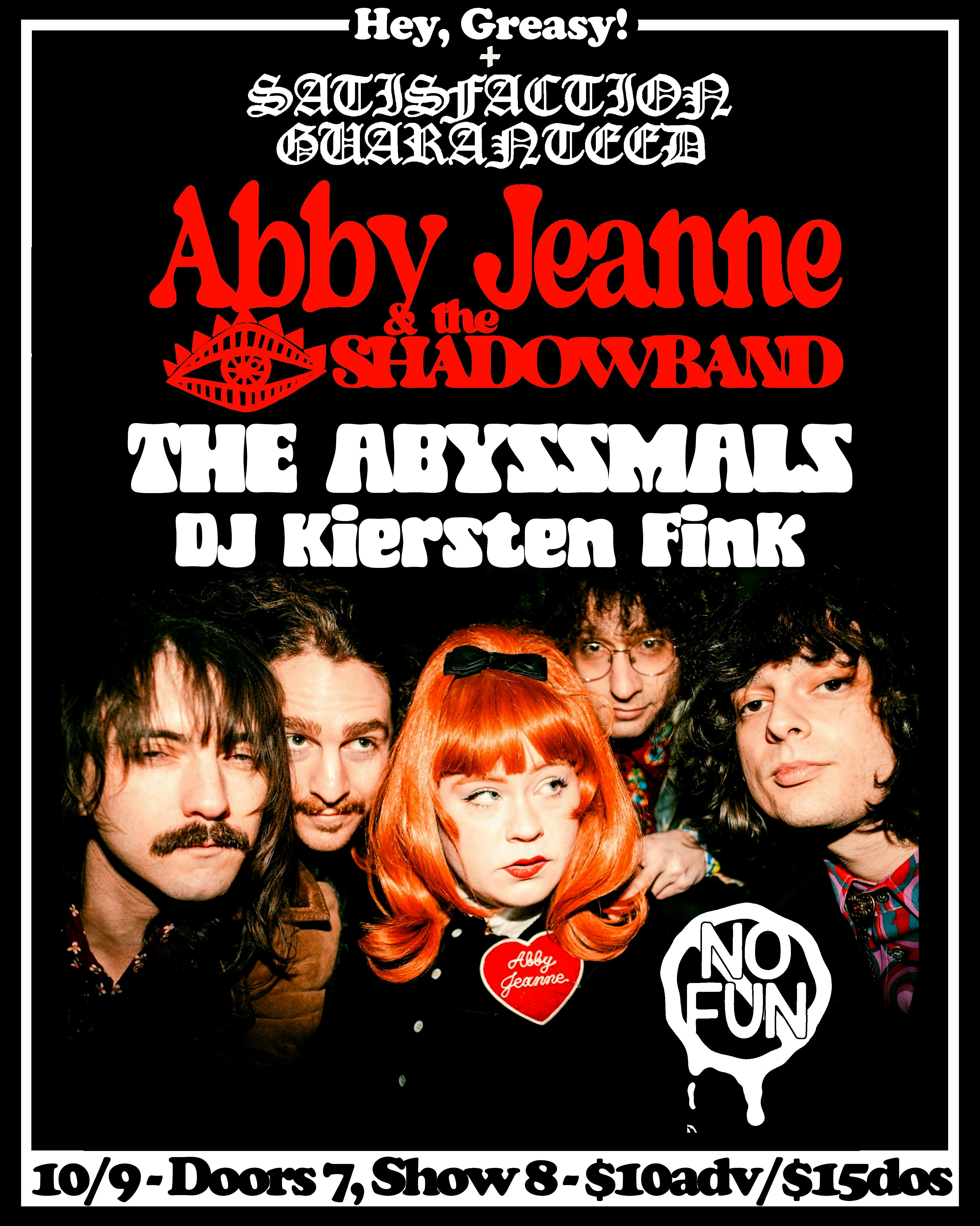 Abby Jeanne & The Shadowband +The Abyssmals +DJ Kiersten Fink at No Fun – Troy, NY