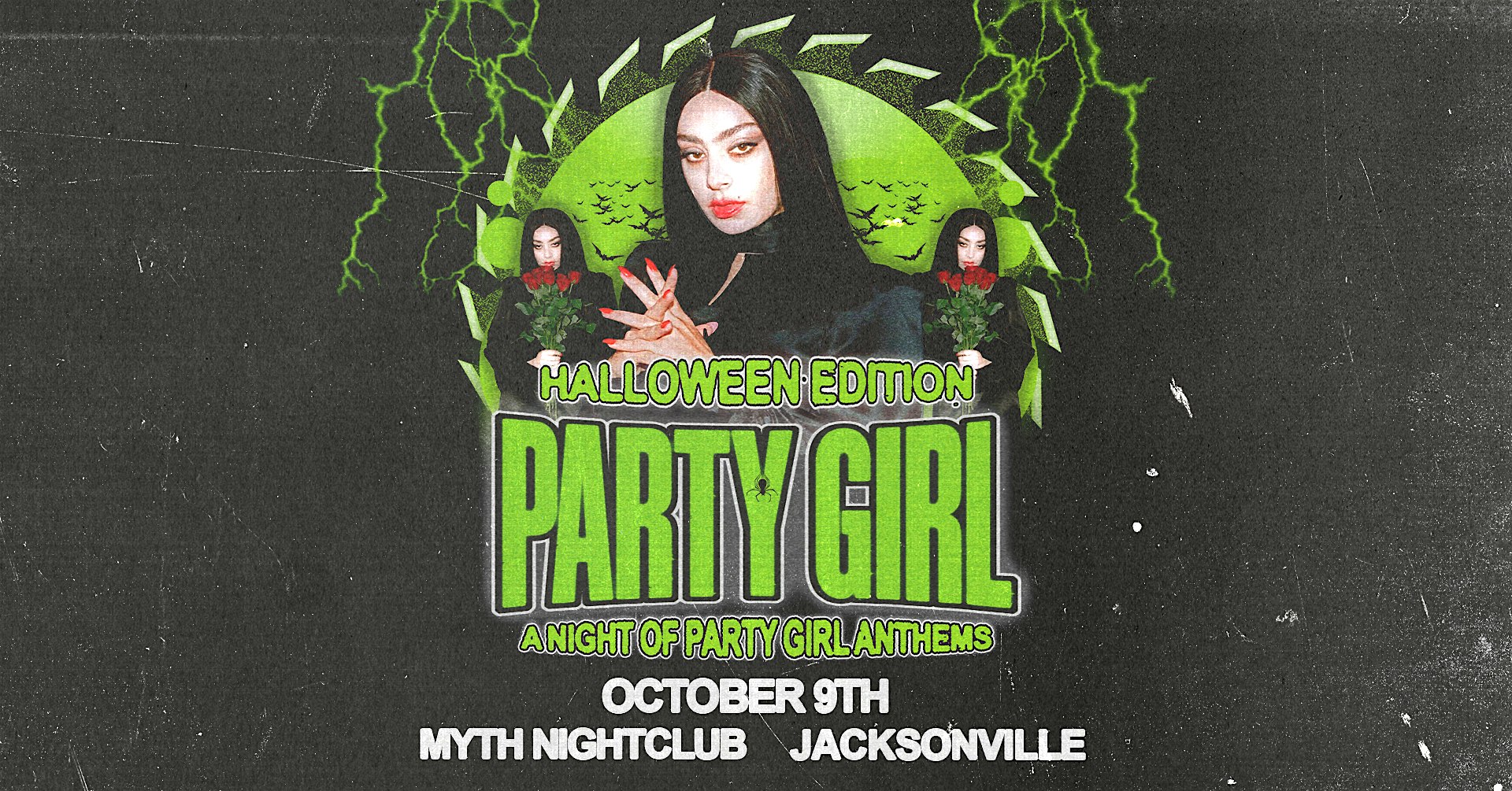 Party Girl – A Night of Party Girl Anthems at Myth Nightclub | 10.9.25 at Myth Nightclub | Element Bistro & Craft Bar – Jacksonville, FL