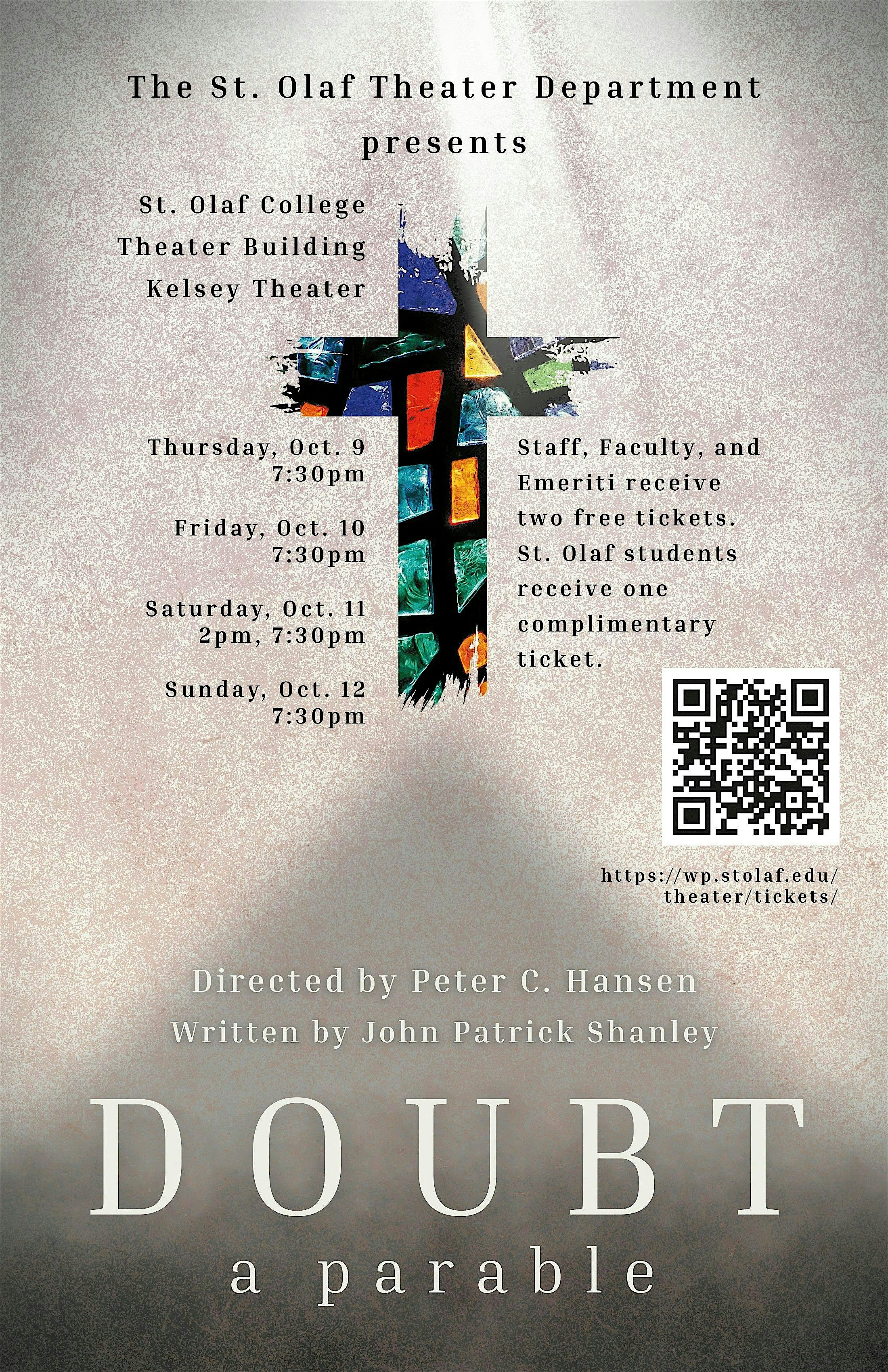 Doubt at Haugen Theater – Northfield, MN