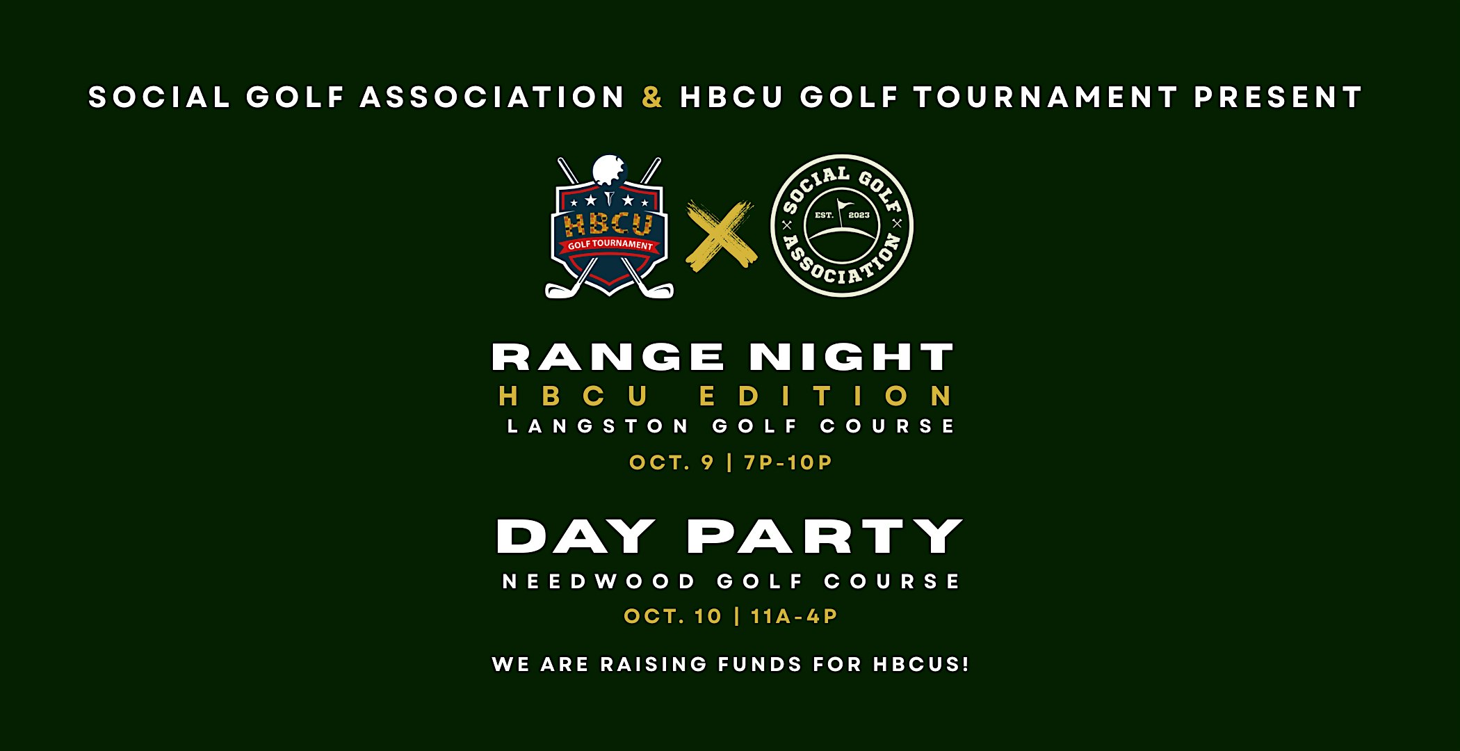 Range Night x Day Party | Presented by SGA & HBCU Golf Tournament at Langston Golf Course & Driving Range – Washington, DC