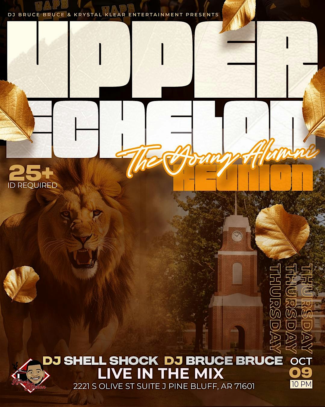 Upper Echelon: The Young Alumni Reunion 2025 at Kylan’s Kitchen, South Olive Street, Pine Bluff, AR, USA – Pine Bluff, AR