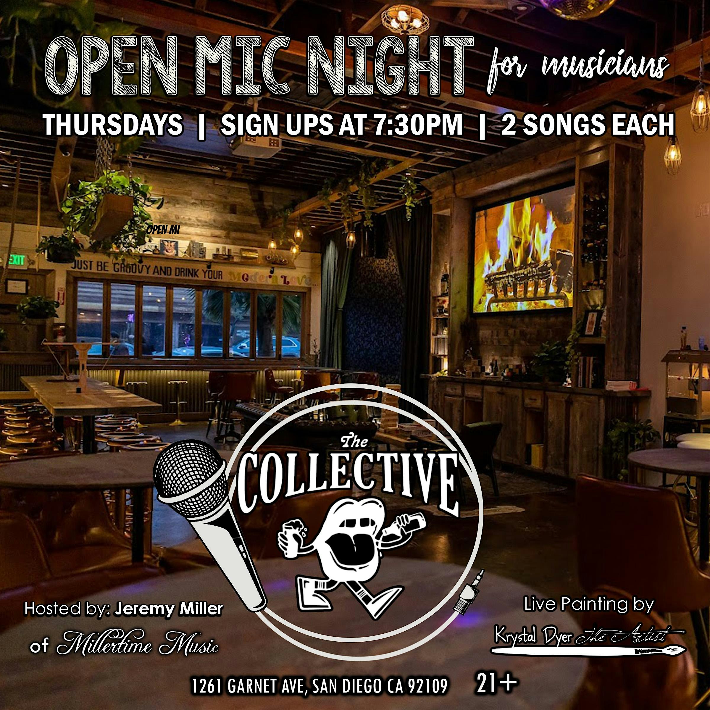 Open Mic Night Music at 1261 Garnet Avenue, San Diego, CA, USA – San Diego, CA