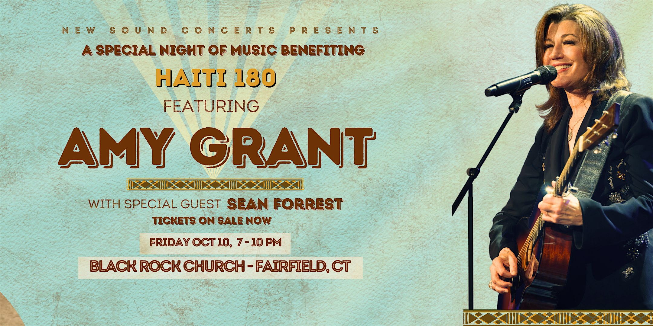Haiti 180 Benefit Concert featuring AMY GRANT with Sean Forrest at Black Rock Church – Fairfield, CT