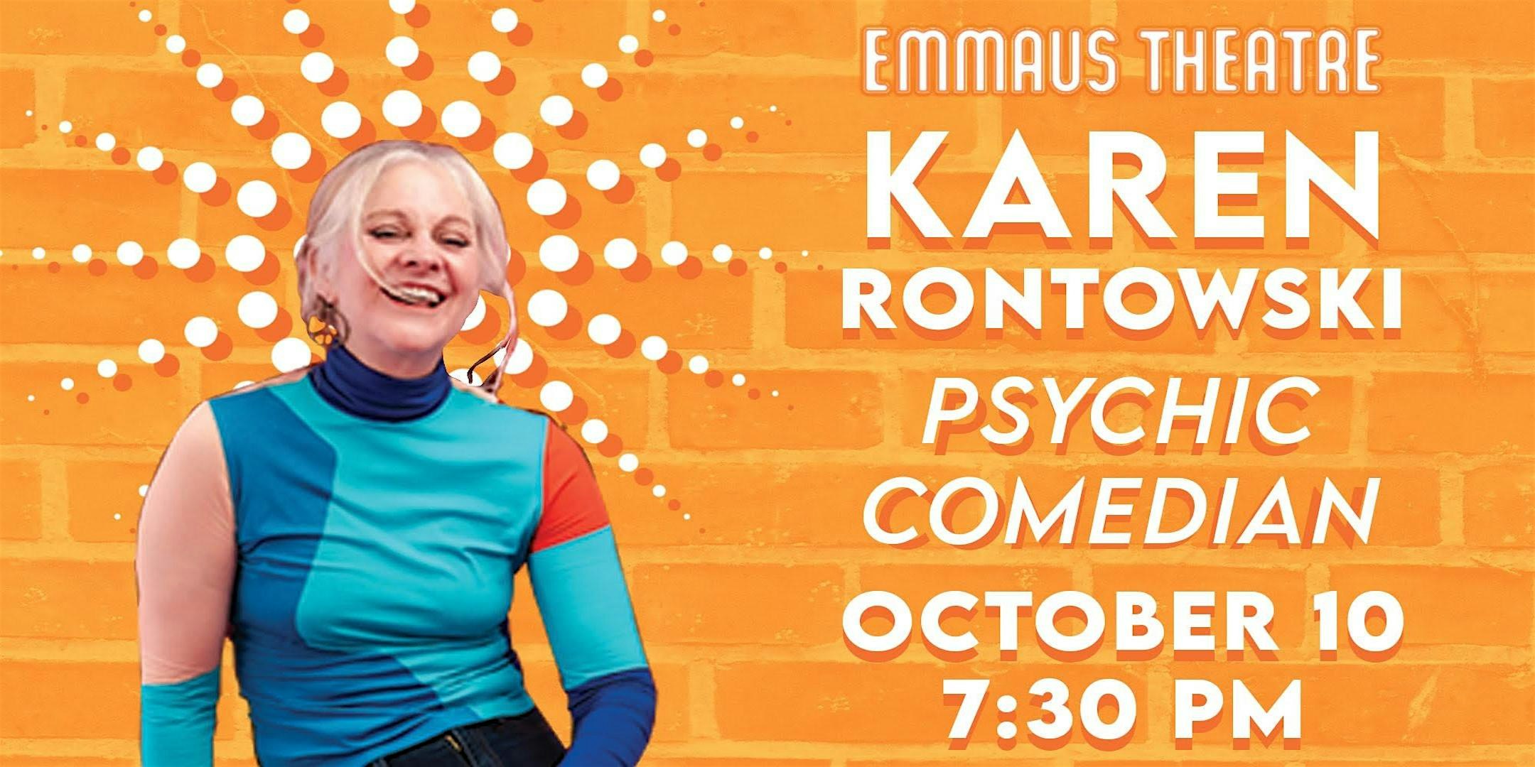 Tarot & Comedy: An Evening with Karen Rontowski at The Emmaus Theatre – Emmaus, PA