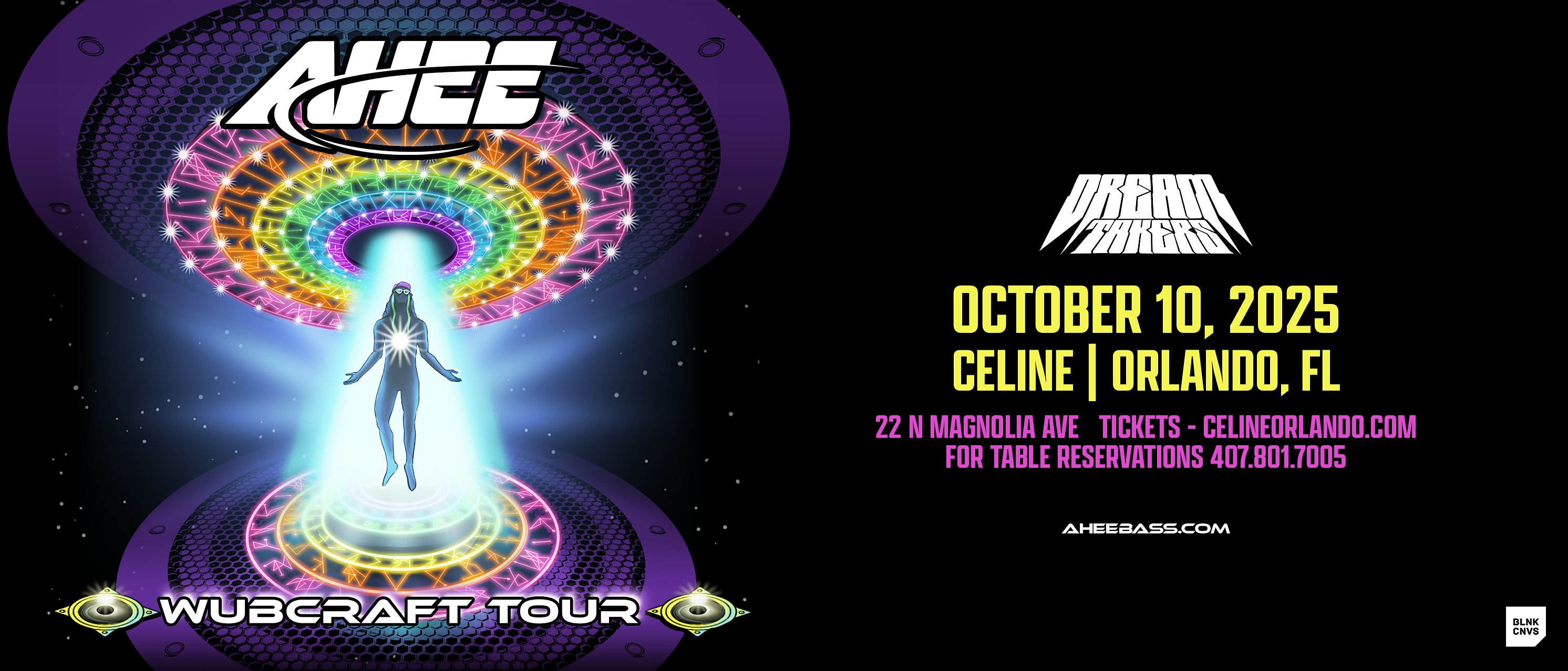 AHEE’S WUBCRAFT TOUR | Fri 10.10.25 at Celine Orlando – Orlando, FL