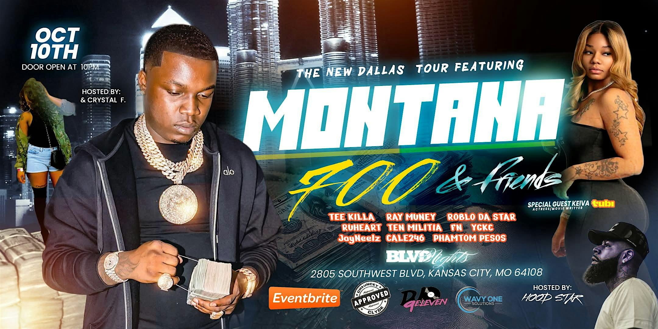 The New Dallas Tour Fet Montanna 700 & Friends at BLVD Nights – Kansas City, MO