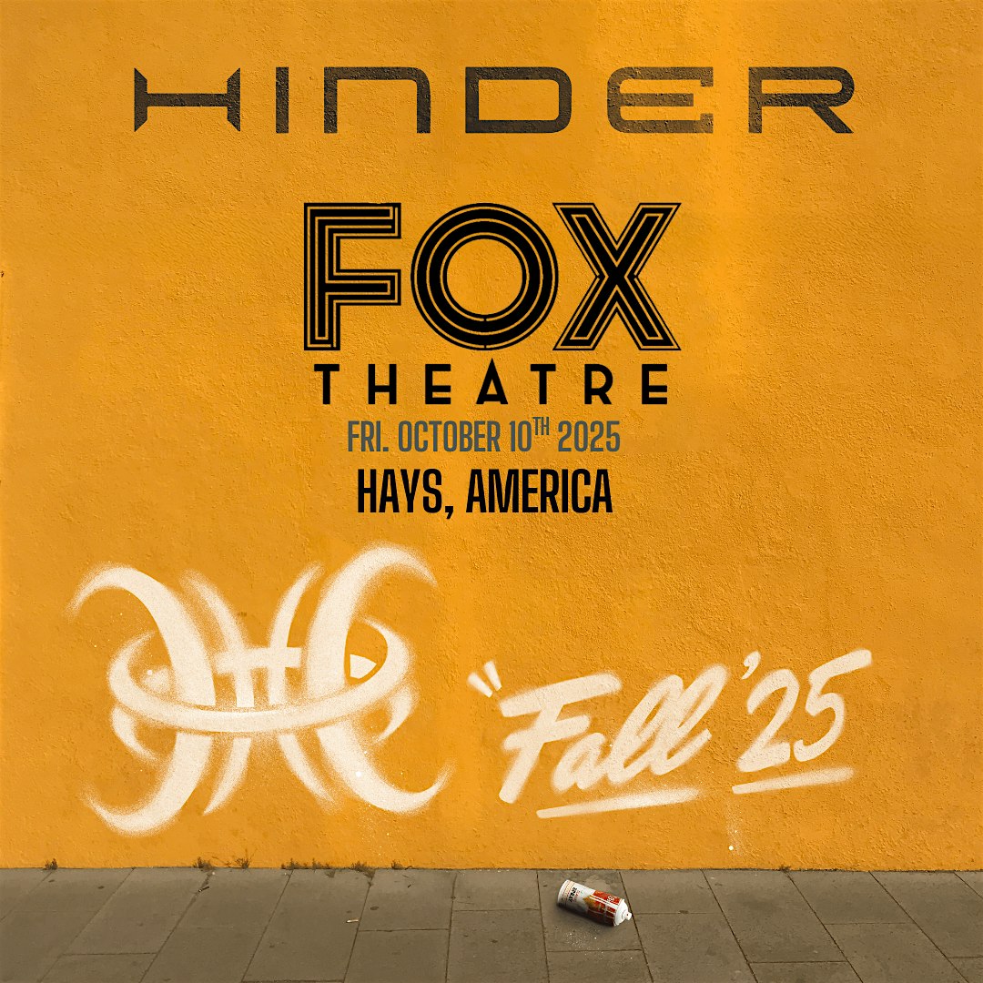 Hinder returns to Fox Theatre (Ages 18+)W/ Autumn Kings + Kingdom Collapse at Fox Theatre – Hays, Kansas – Hays, KS